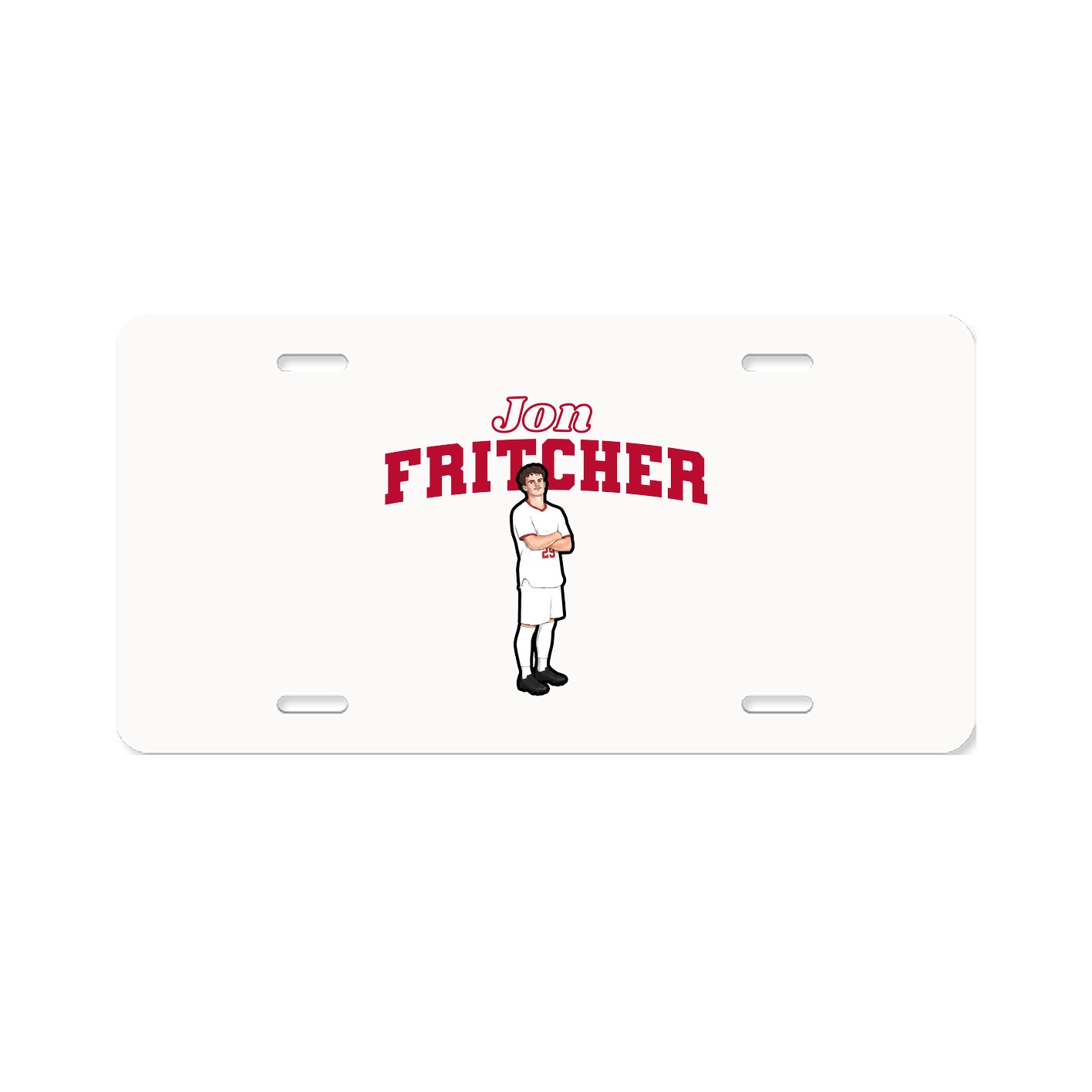 License Plate — Name Arch in Classic