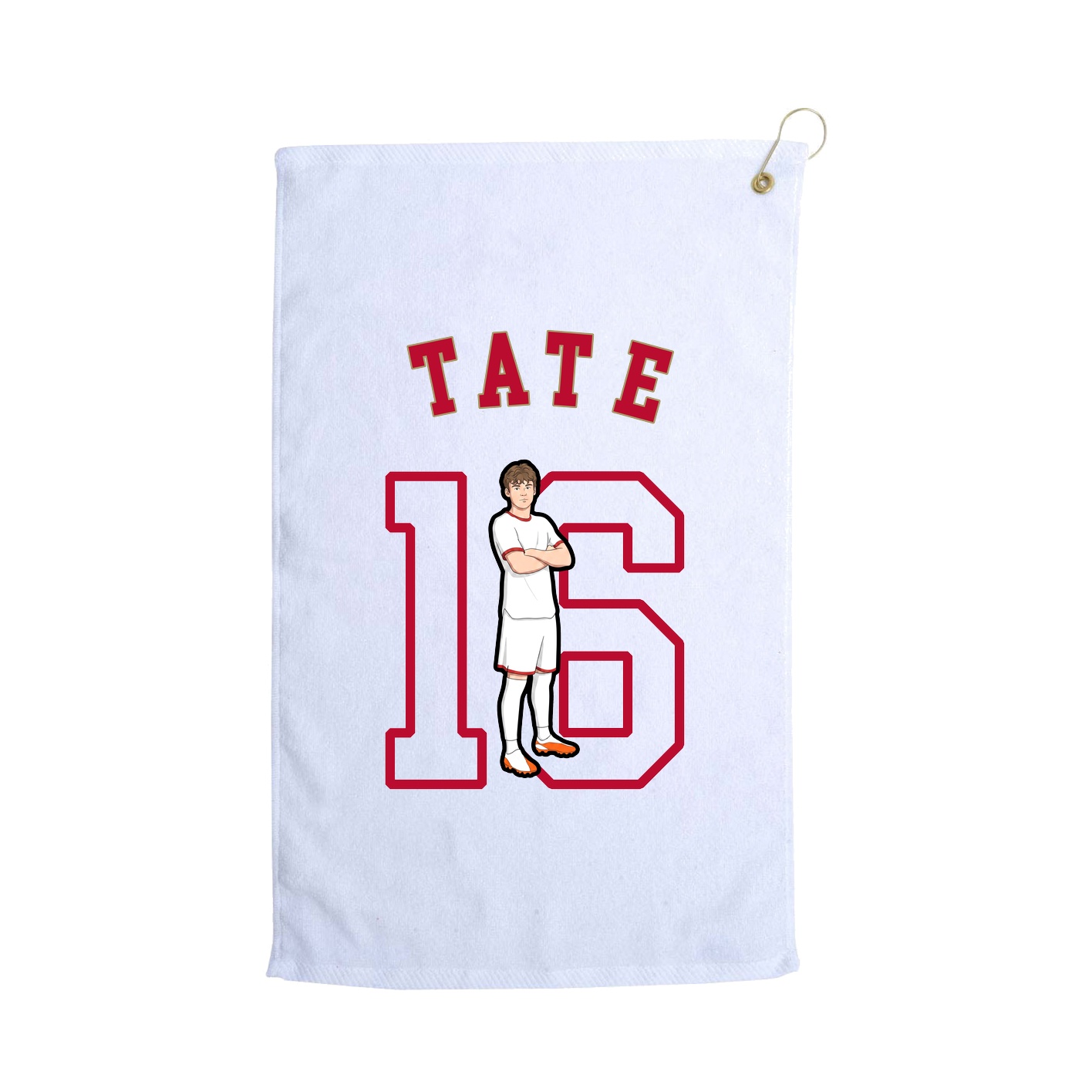 Golf Towel — Shirsey Arch in White