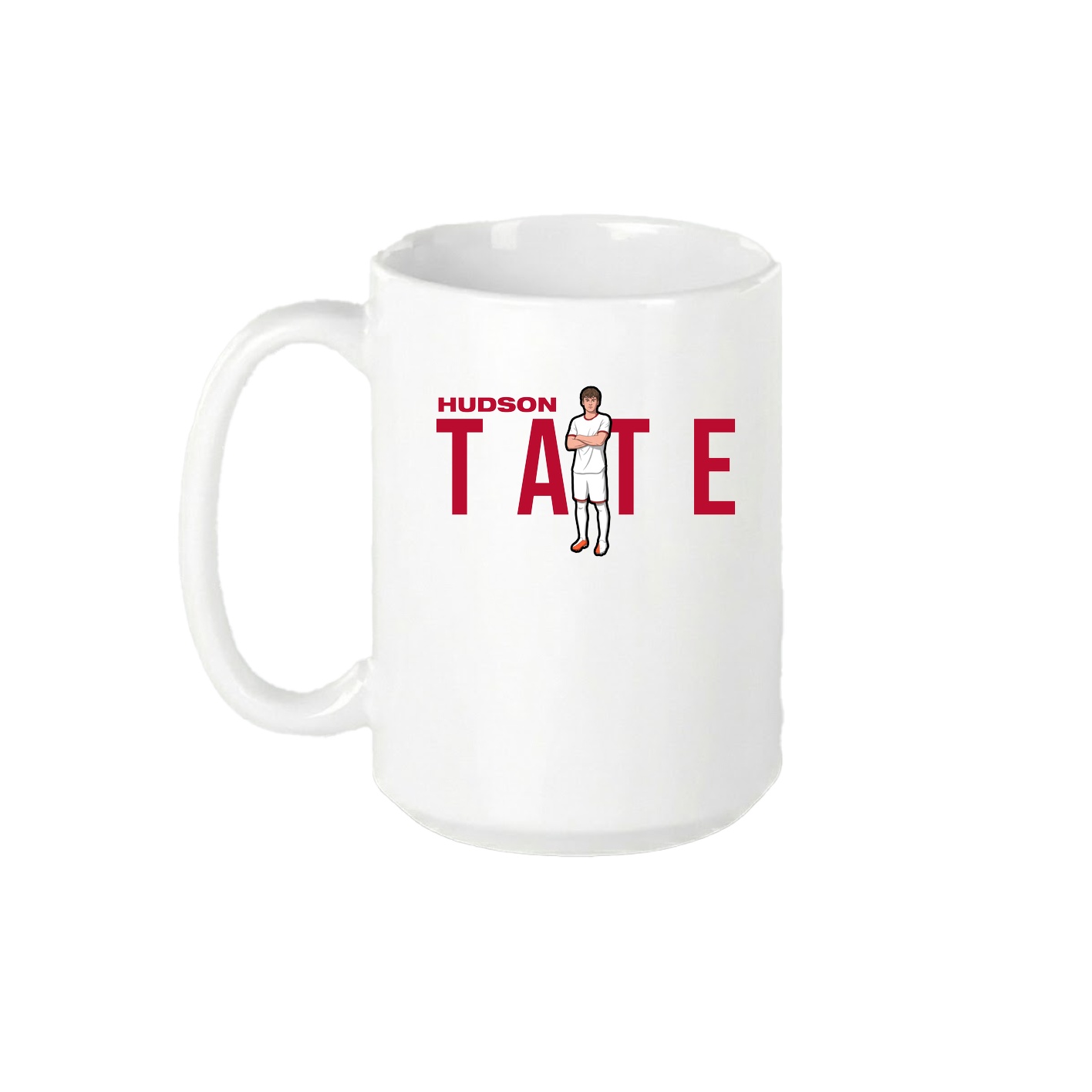 15oz Coffee Mug — Player Name in White
