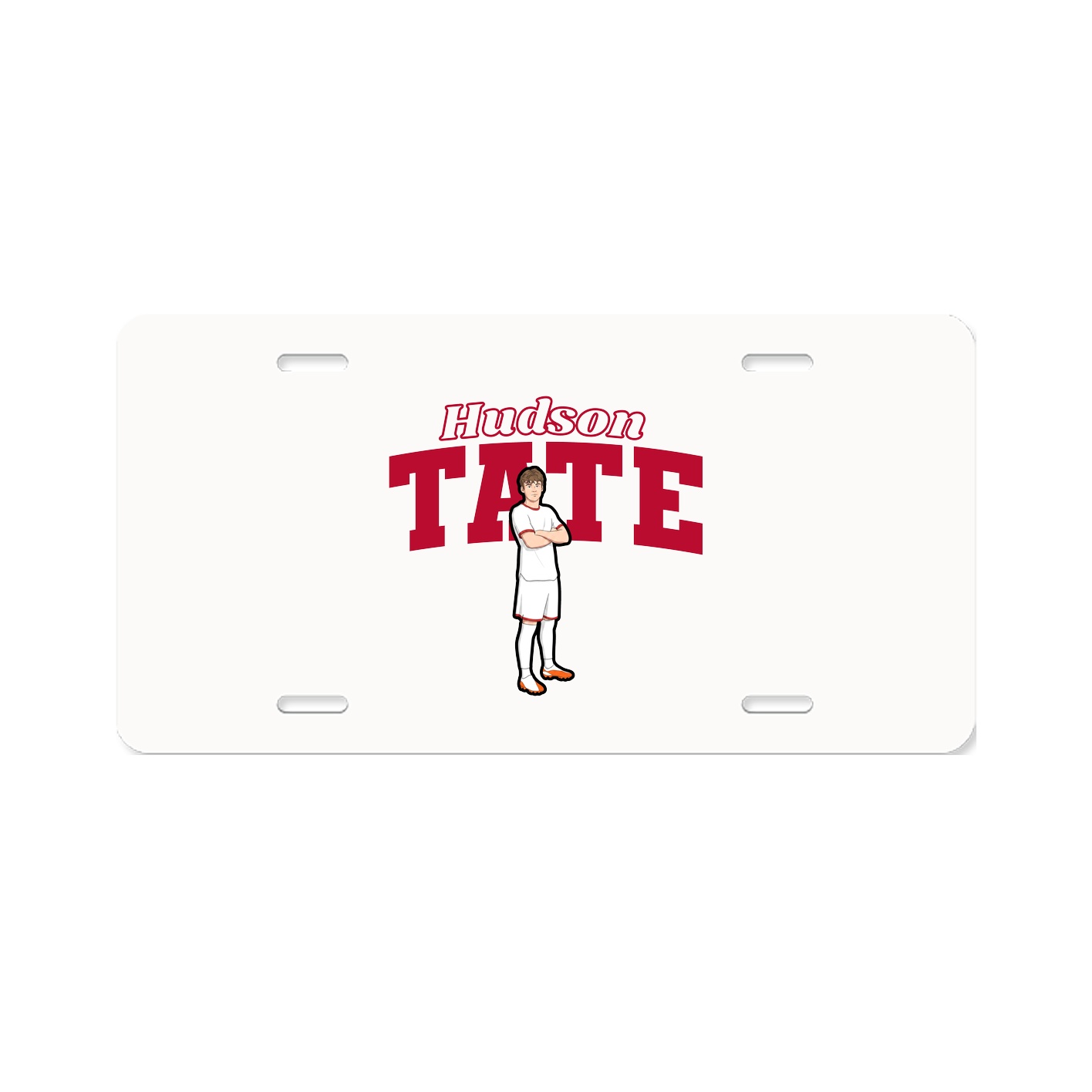 License Plate — Name Arch in Classic