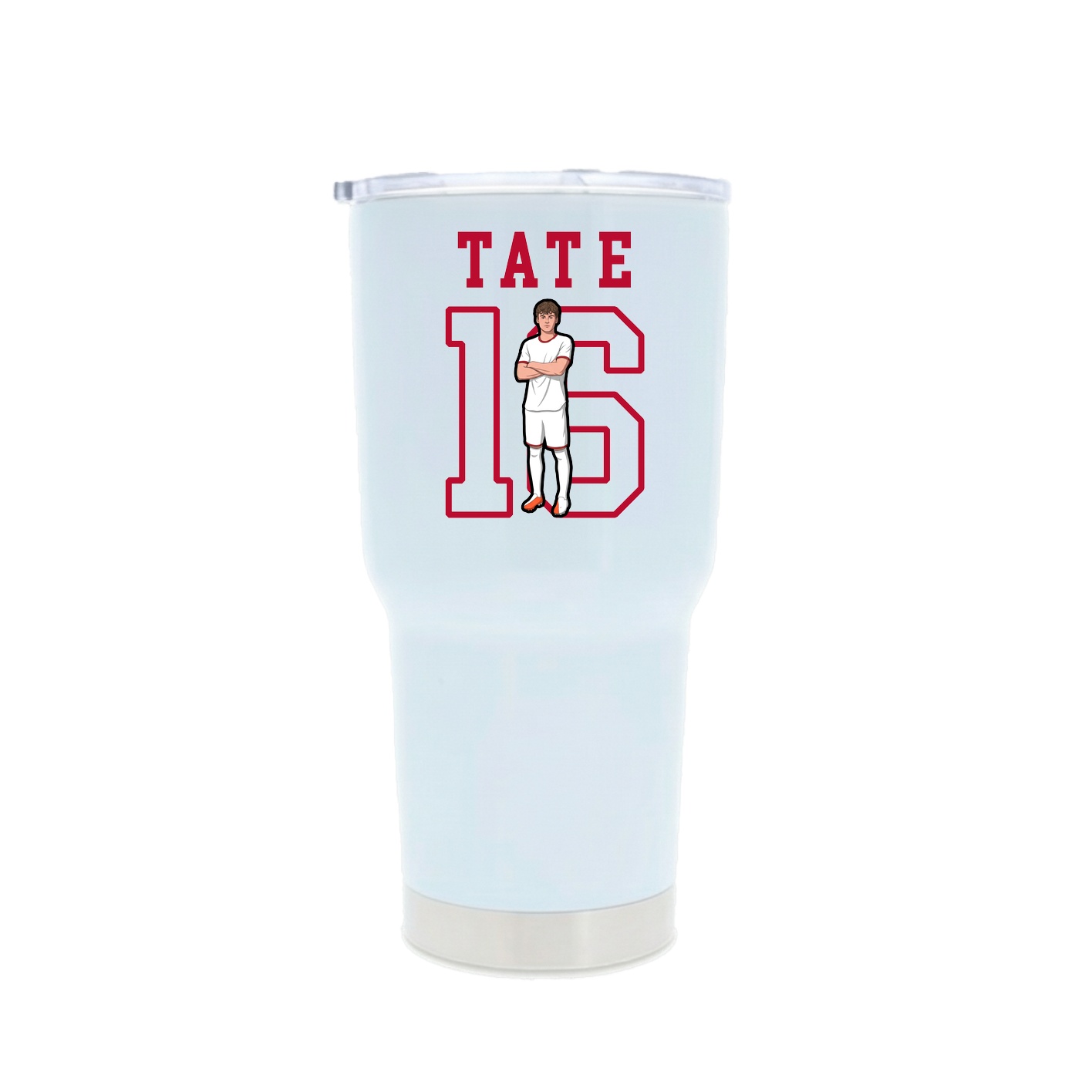 30oz Stainless Steel Tumbler — Shirsey in White