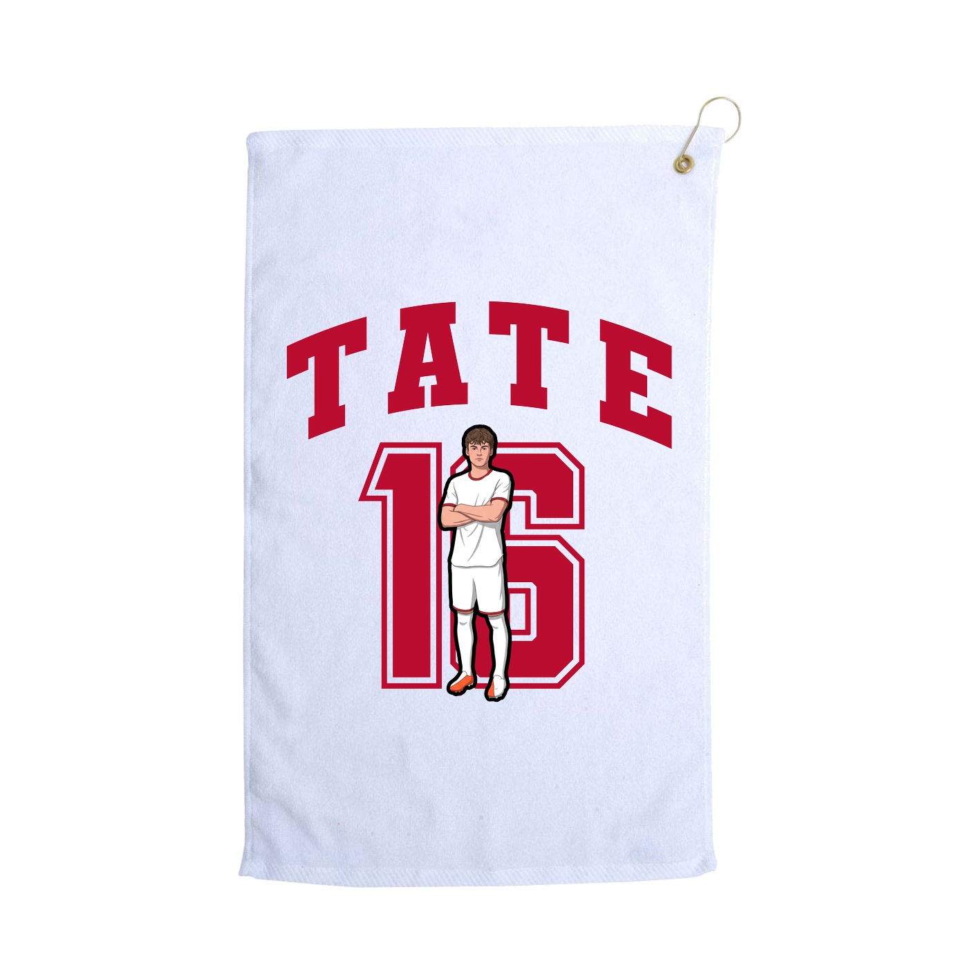 Golf Towel — Number in White