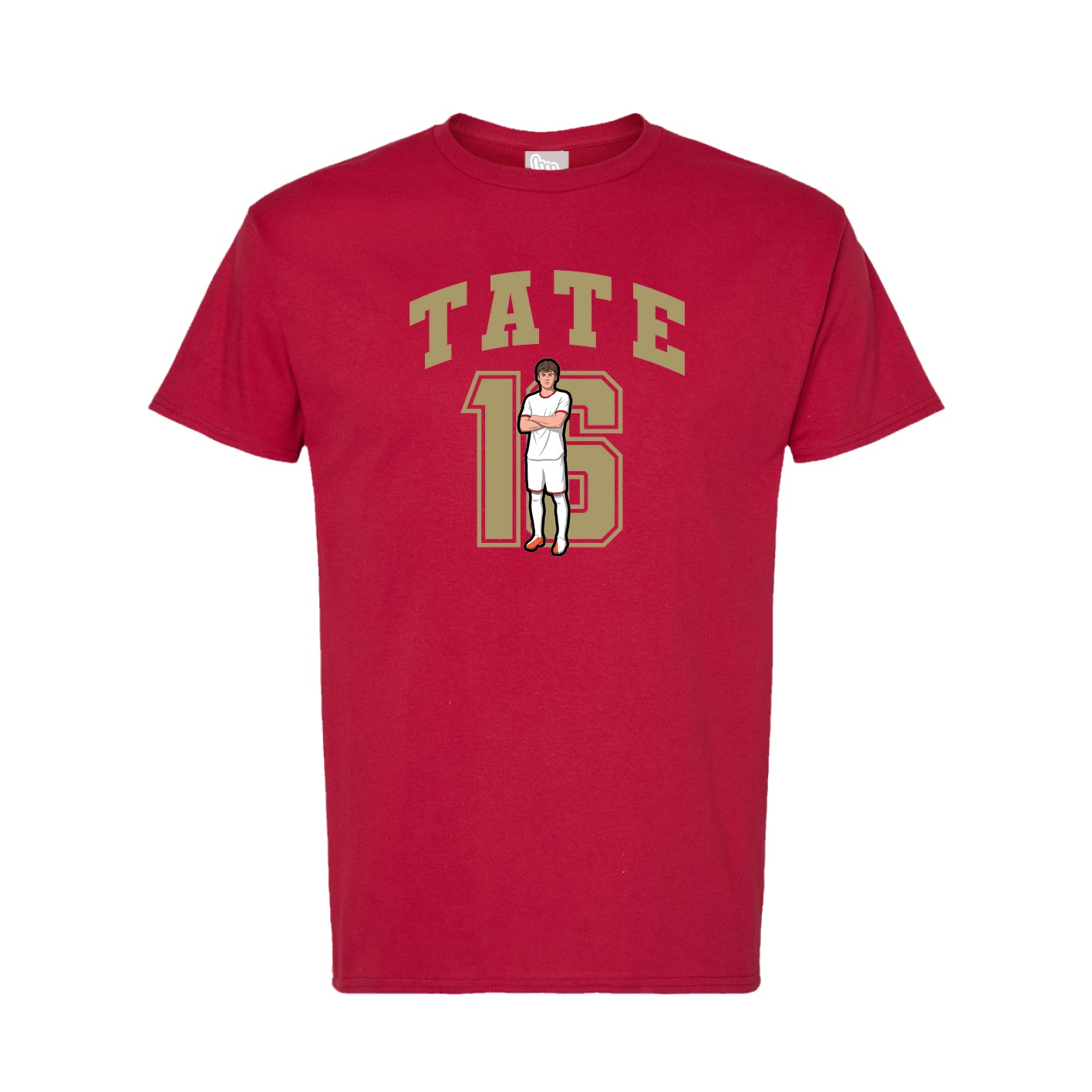 Tee — Number in Crimson