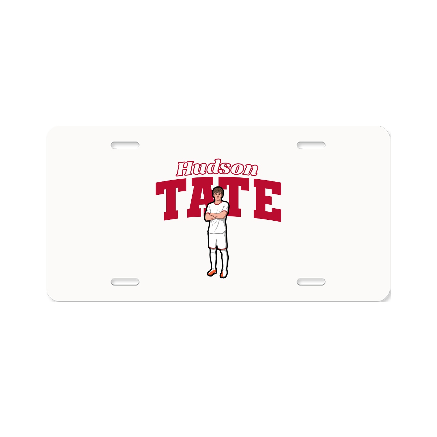 License Plate — Name Arch in Classic