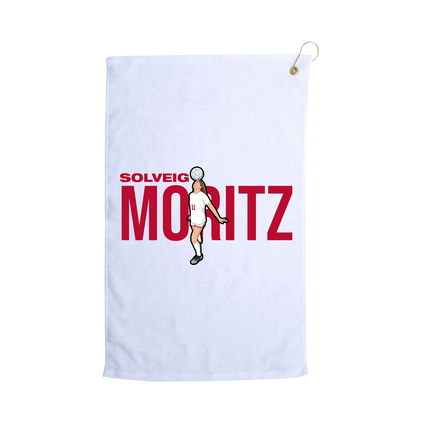 Golf Towel — Player Name in White