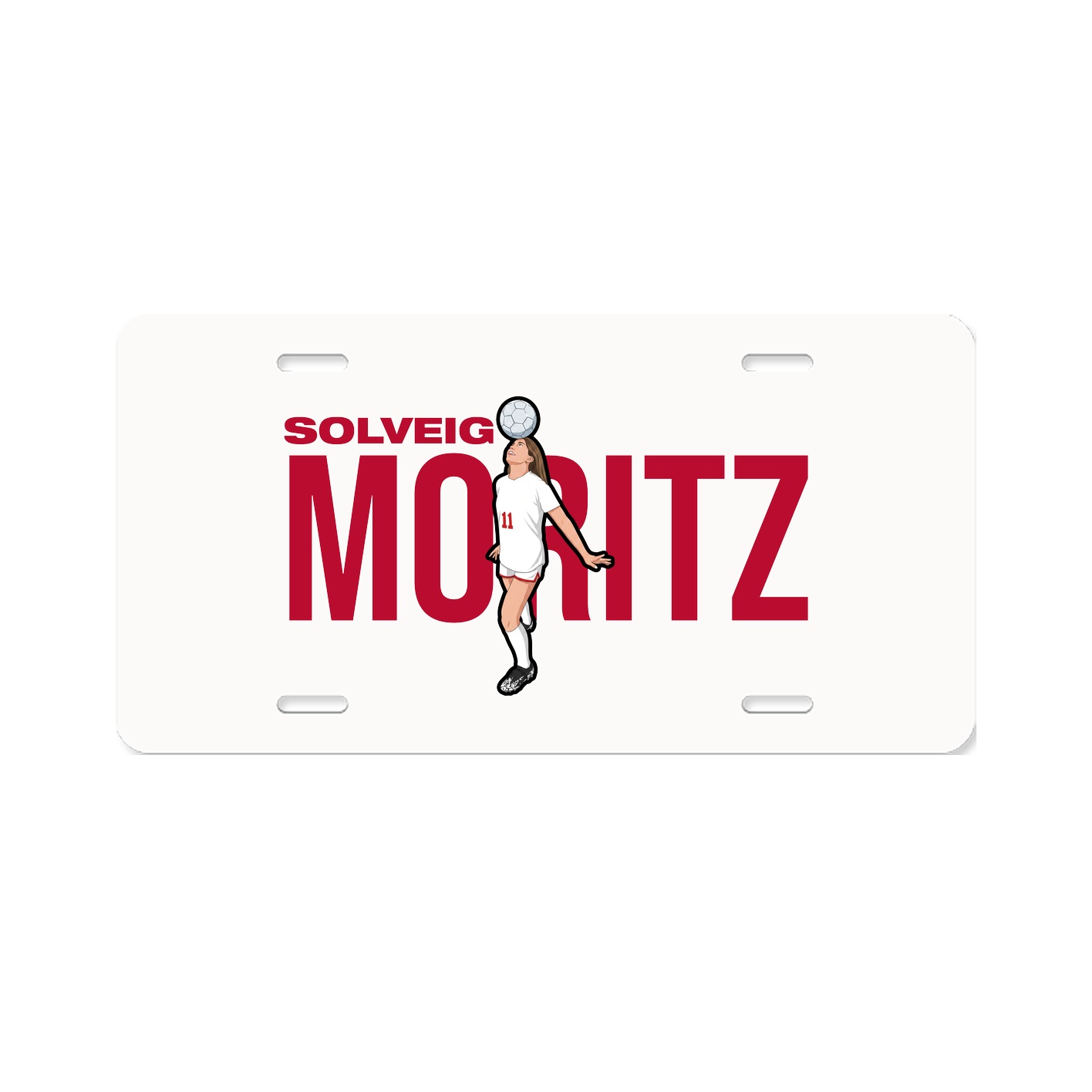 License Plate — Player Name in Classic