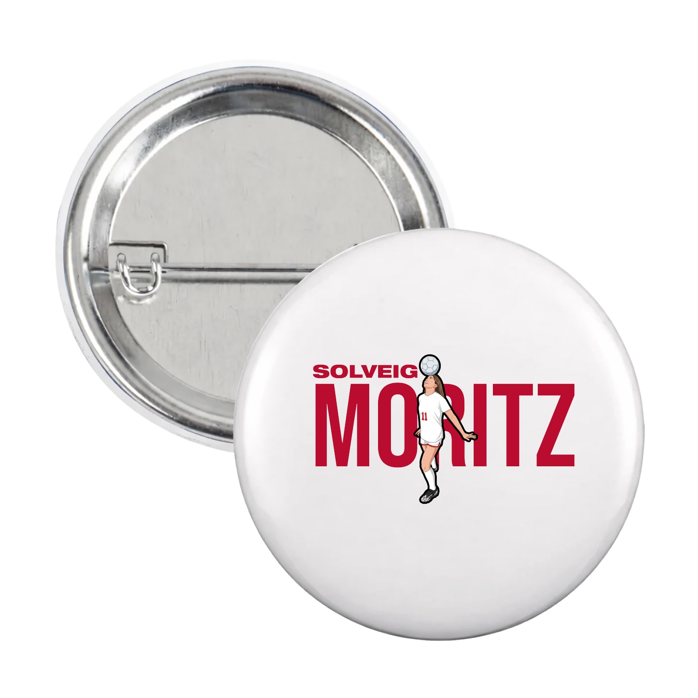 Game Day Button — Player Name in White