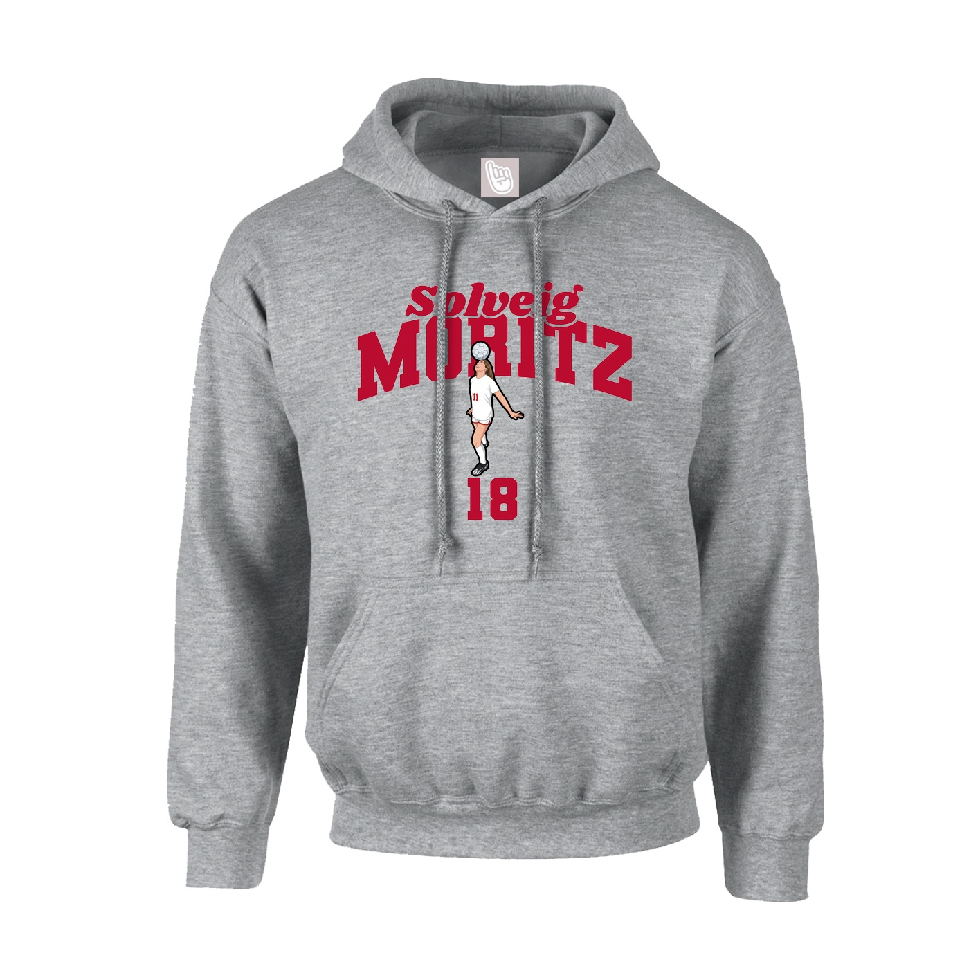 Hoodie — Signature Arch in Grey
