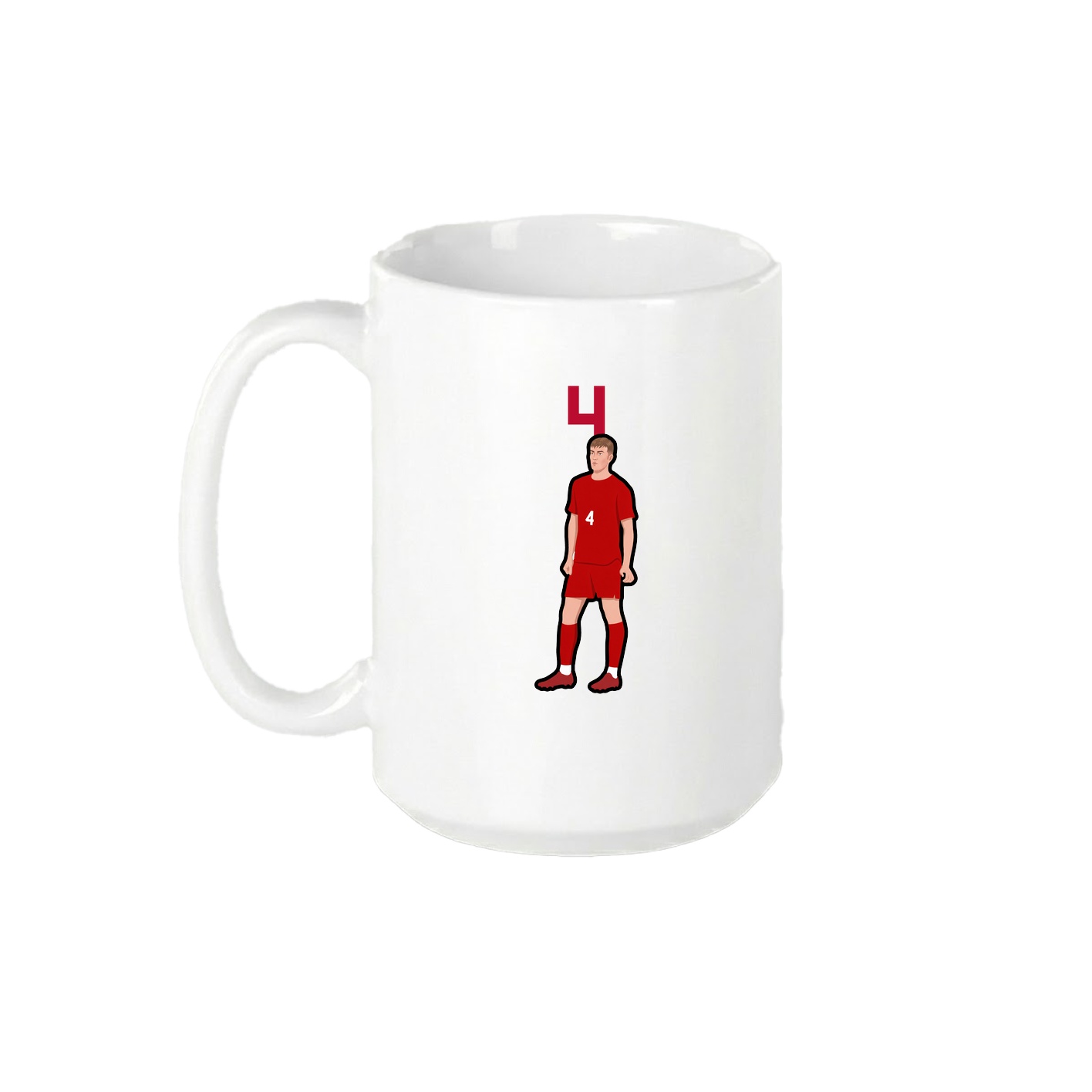 15oz Coffee Mug — Number Top in White