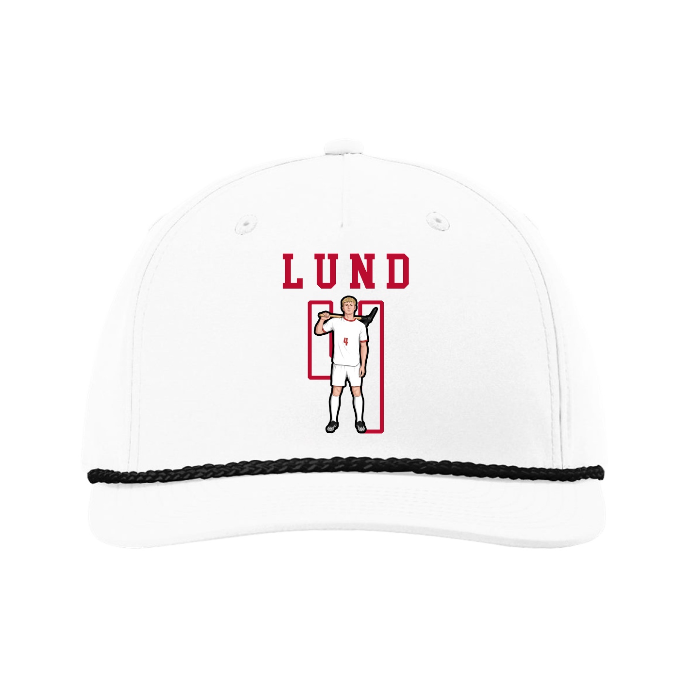 Five-Panel Classic Rope Cap — Shirsey in White