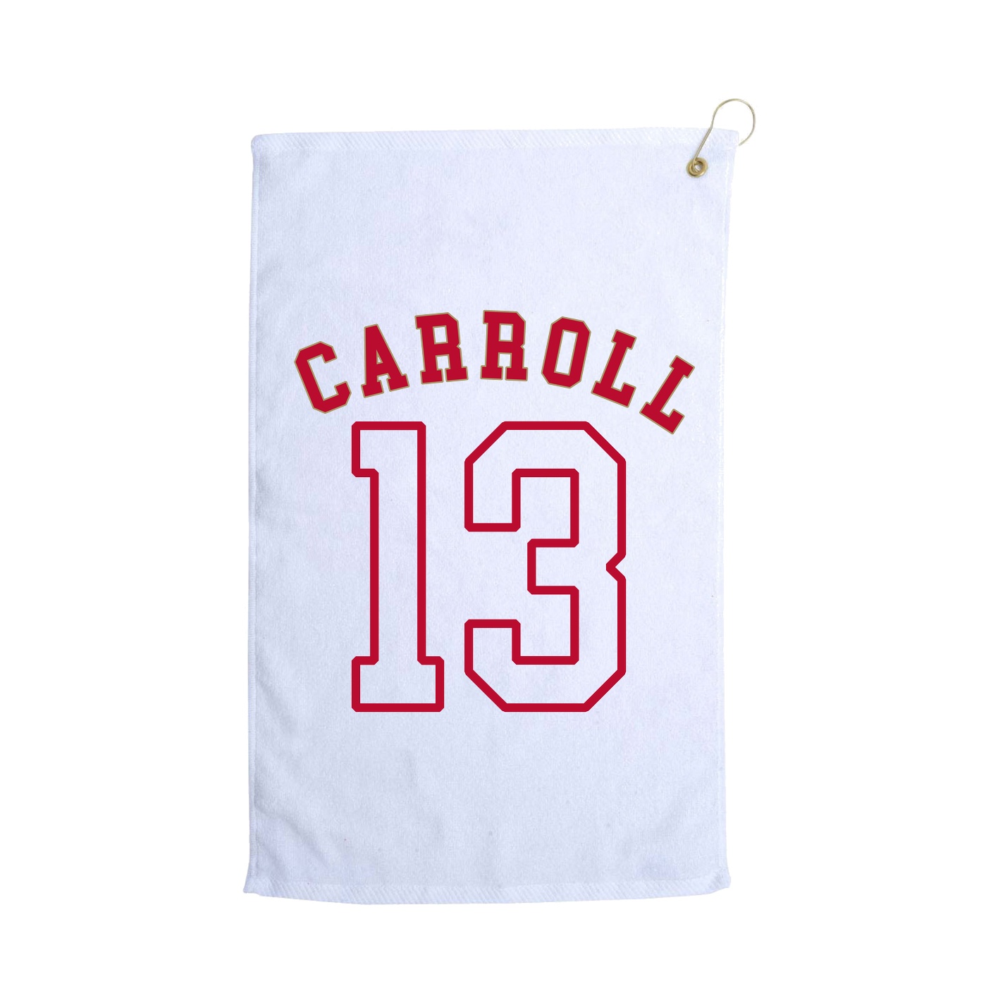 Golf Towel — Shirsey Arch in White