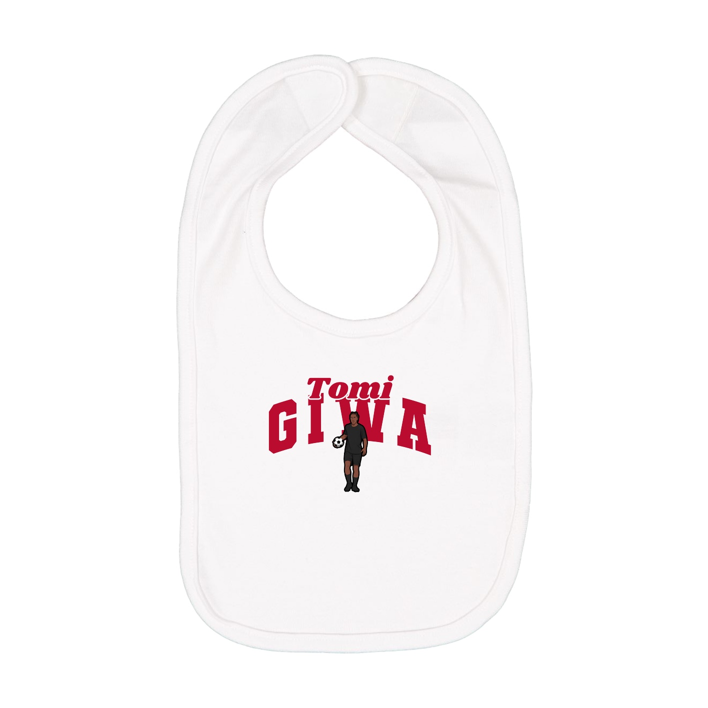 Infant Bib — Signature Arch in White