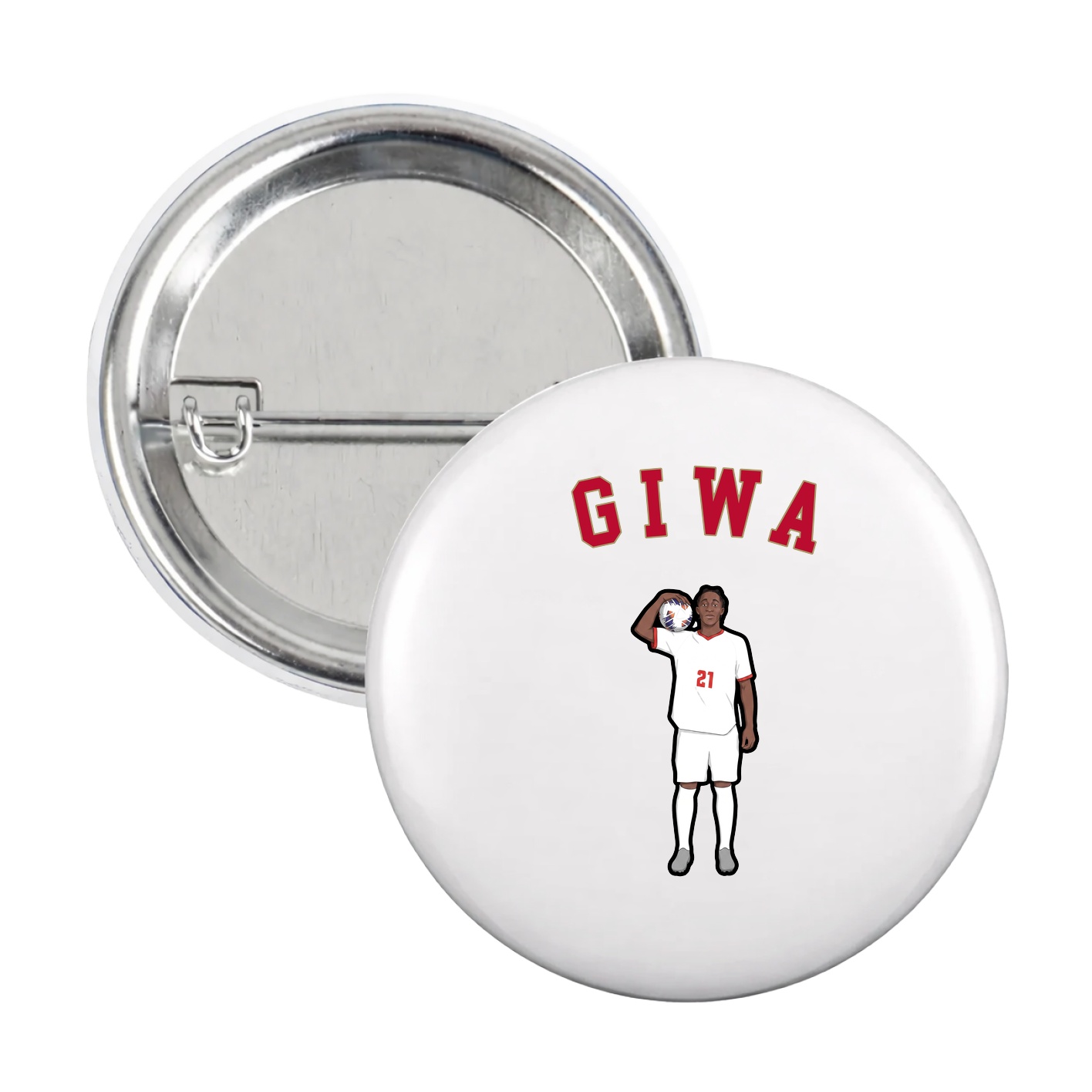Game Day Button — Shirsey Arch in White