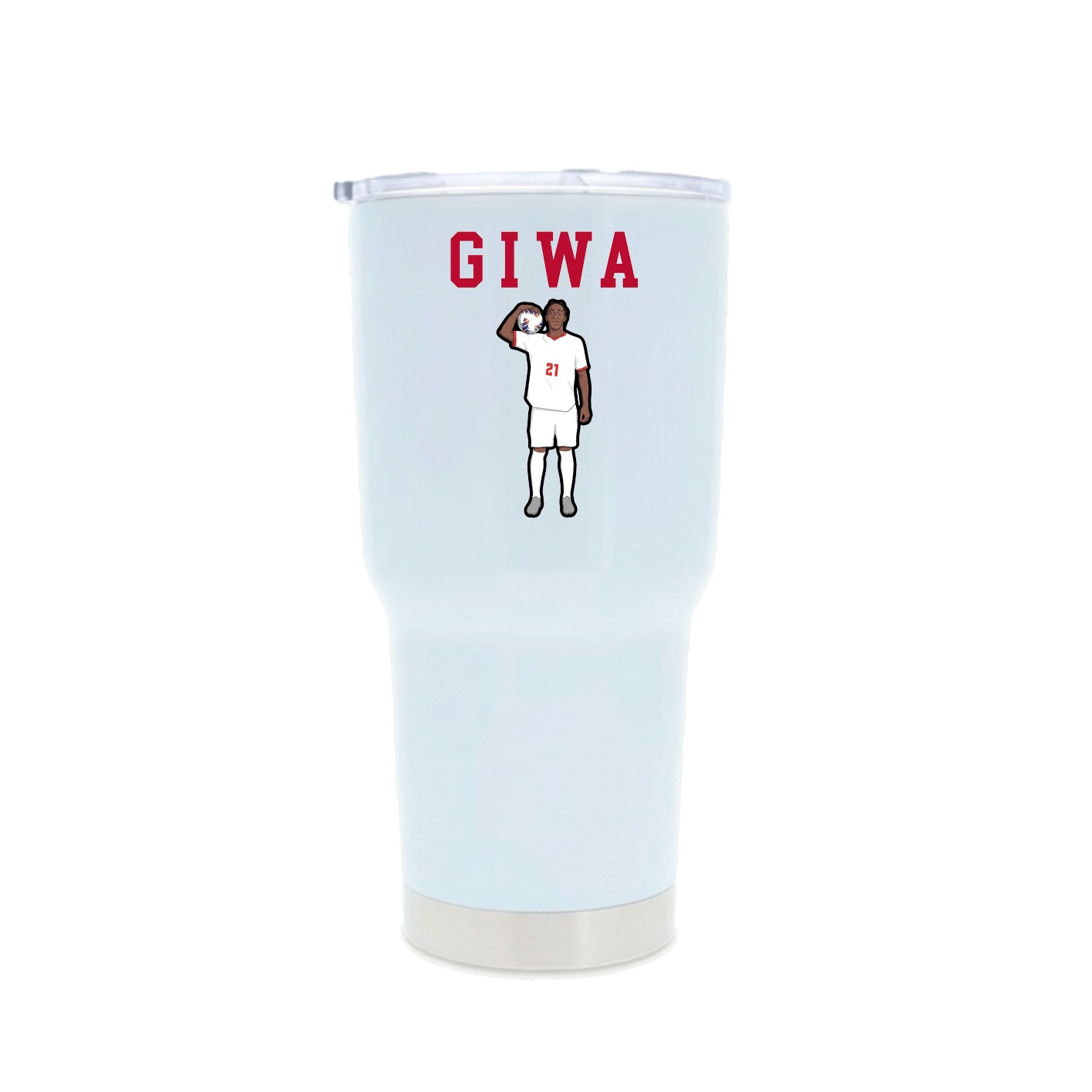 30oz Stainless Steel Tumbler — Shirsey in White