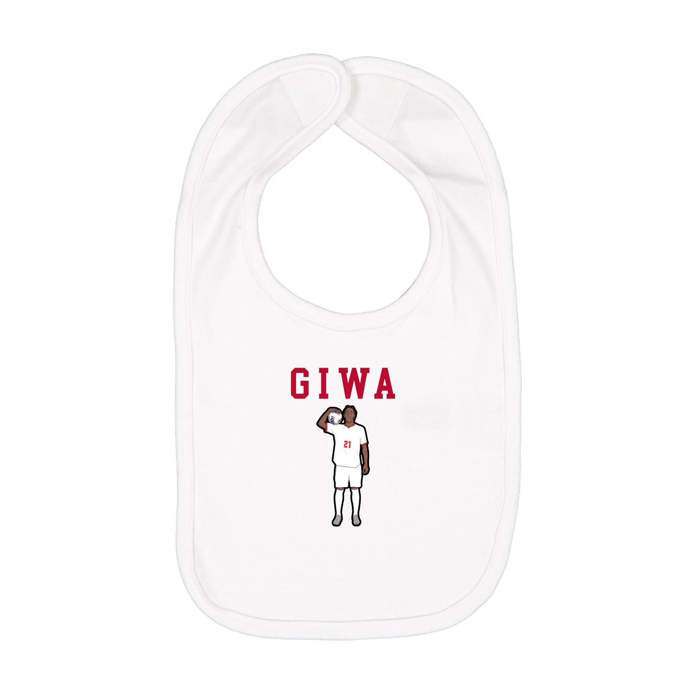 Infant Bib — Shirsey in White