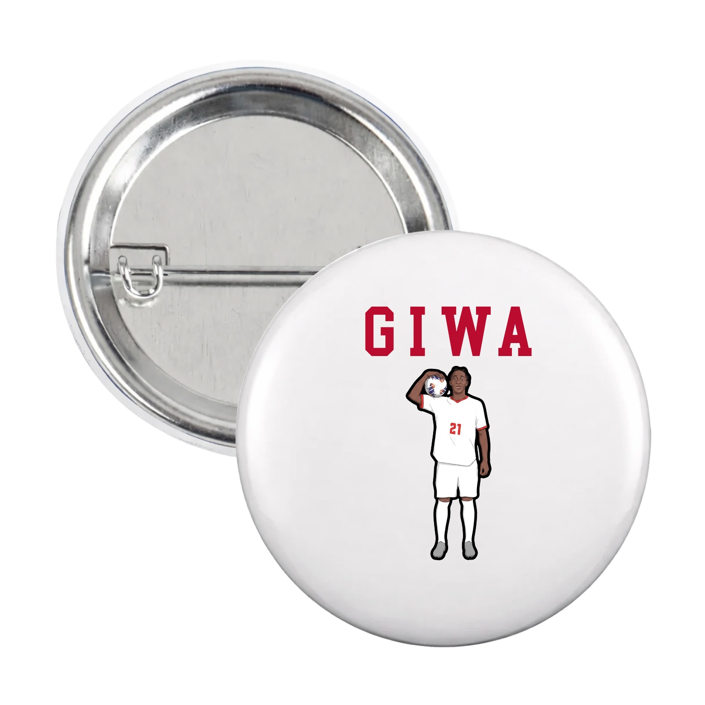 Game Day Button — Shirsey in White