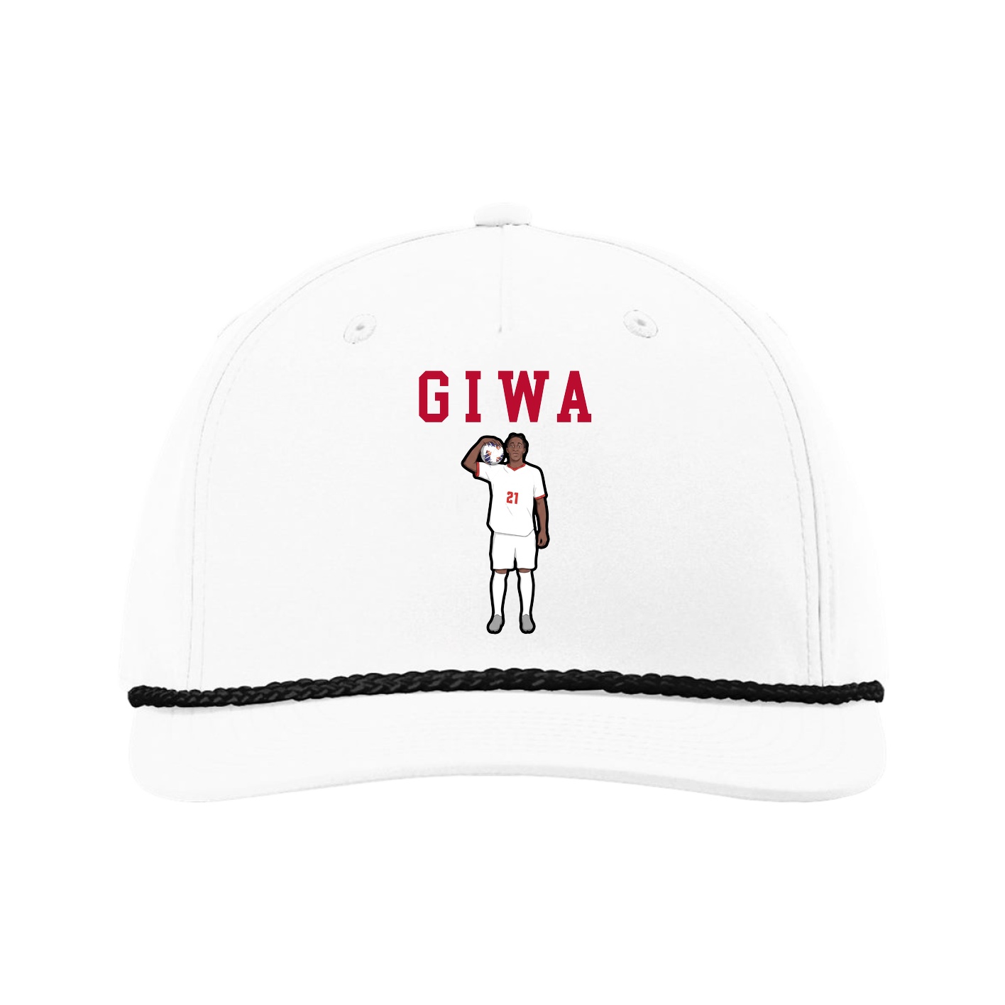 Five-Panel Classic Rope Cap — Shirsey in White