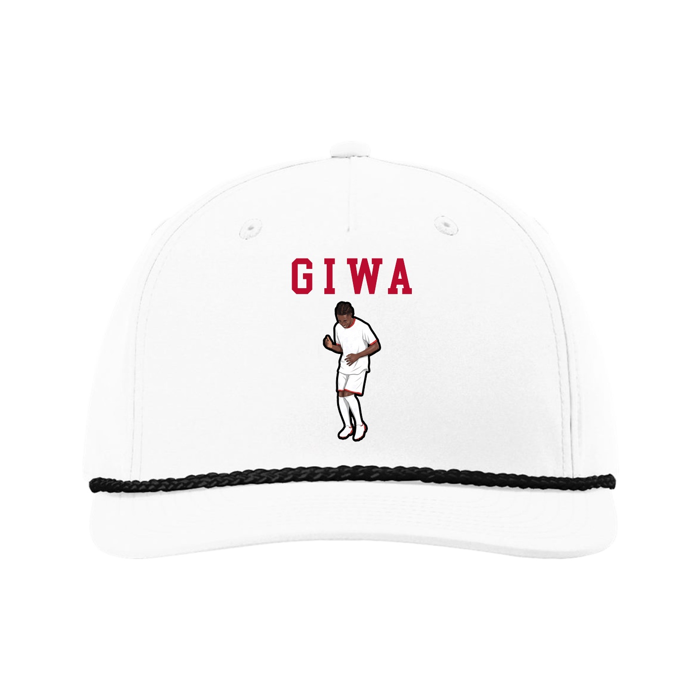 Five-Panel Classic Rope Cap — Shirsey in White