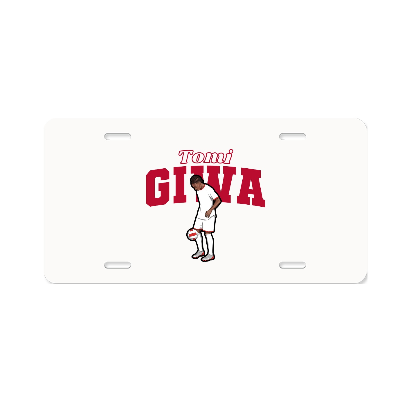 License Plate — Name Arch in Classic