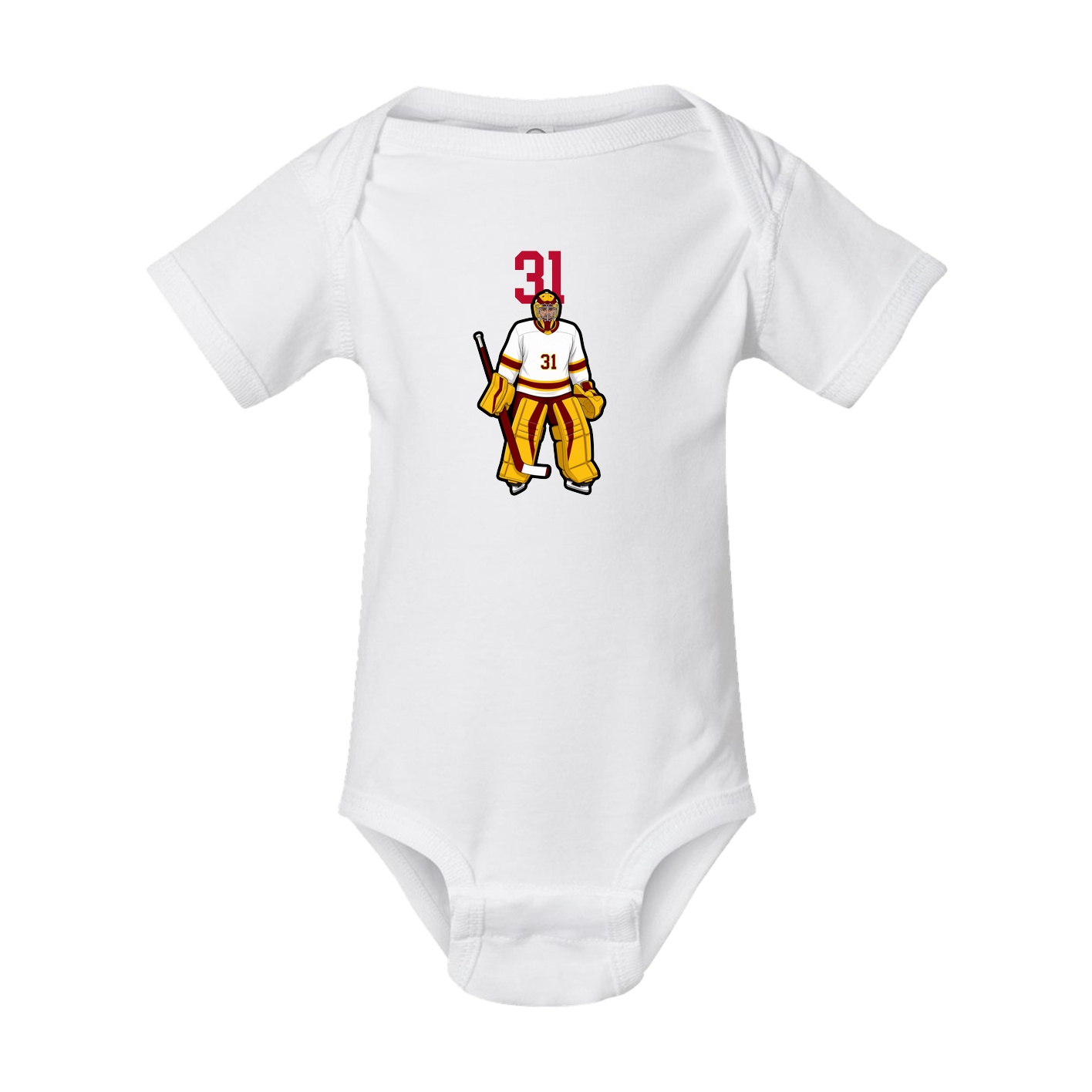 Baby Onesie — Number Top in White