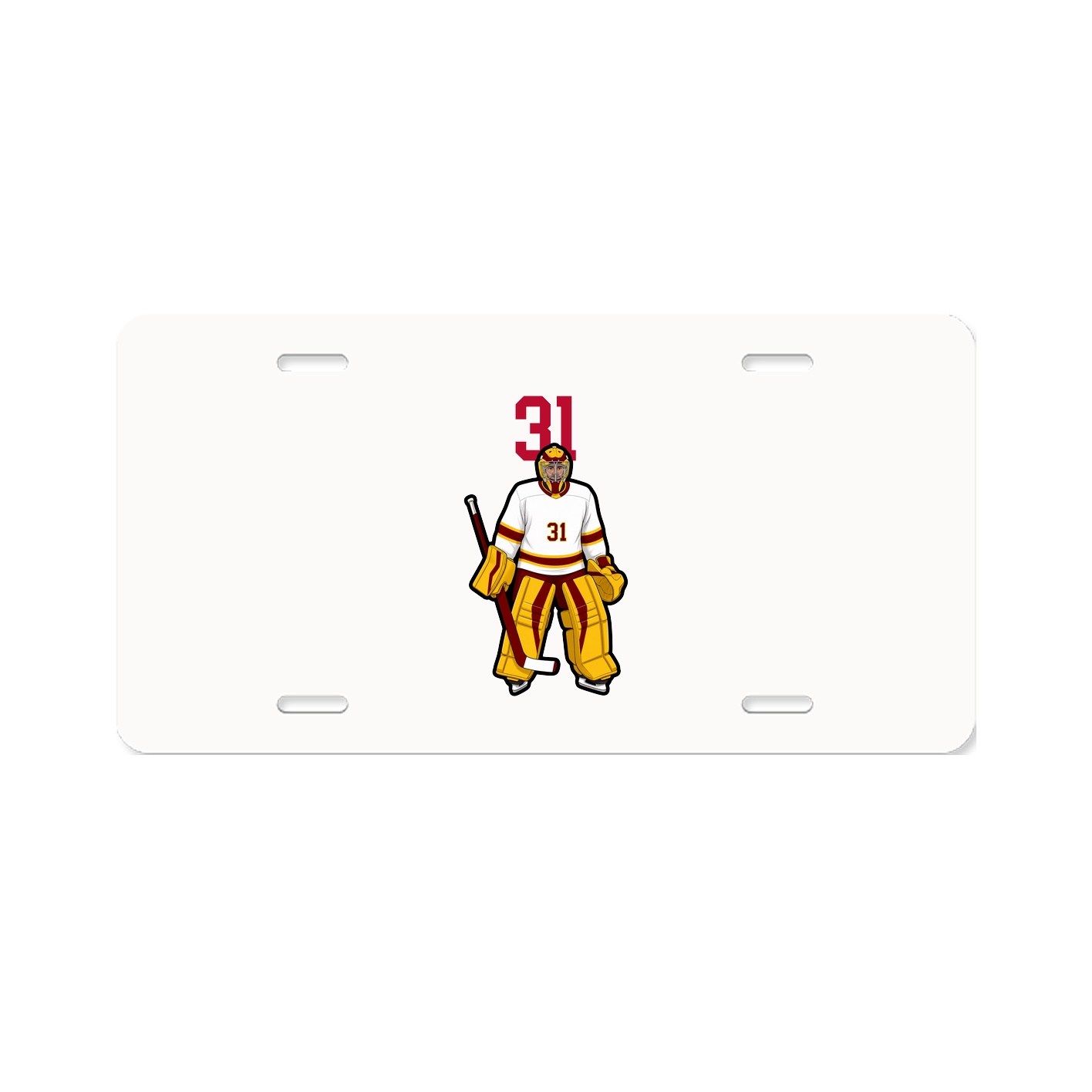 License Plate — Number Top in Classic