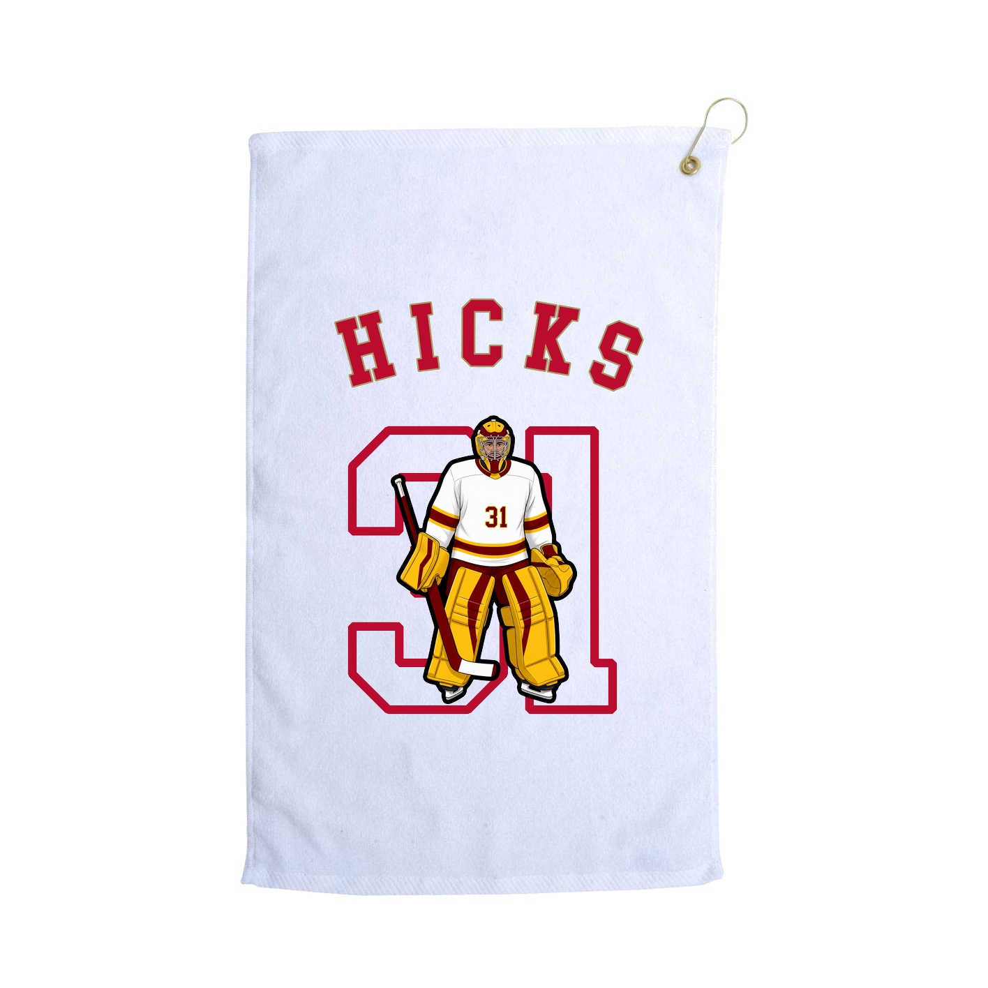 Golf Towel — Shirsey Arch in White