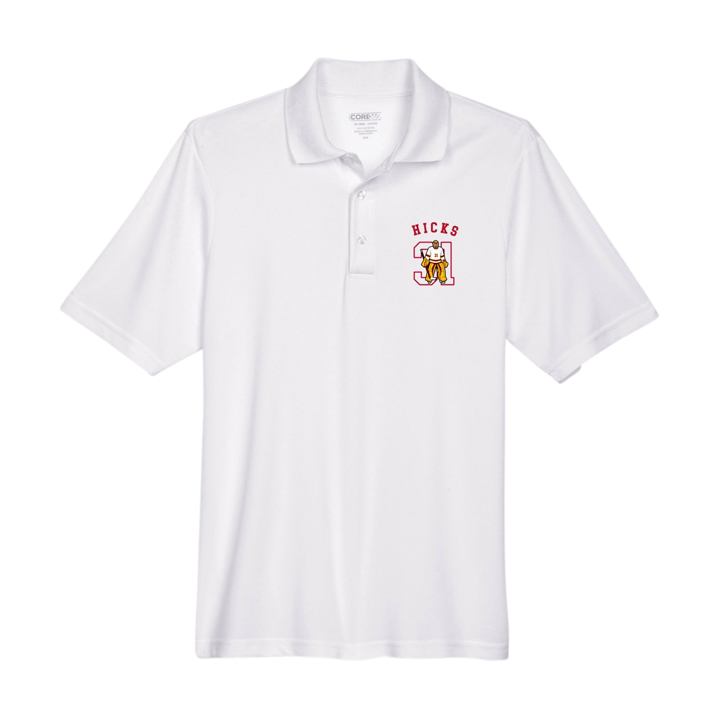Performance Polo — Shirsey Arch in White