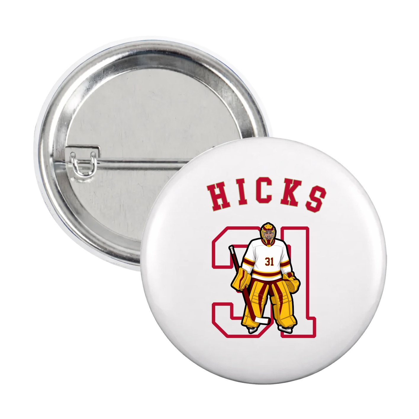 Game Day Button — Shirsey Arch in White