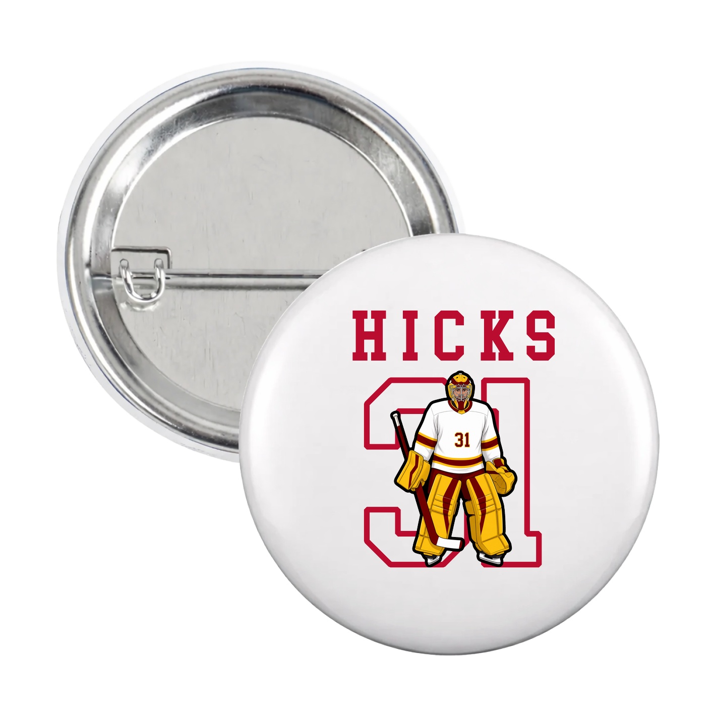 Game Day Button — Shirsey in White