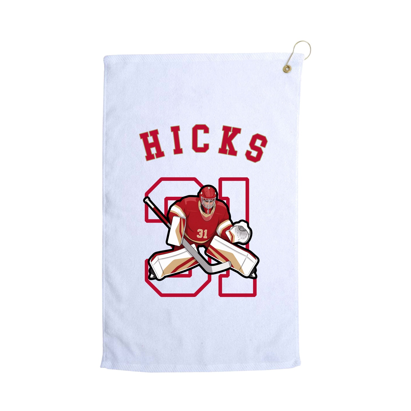 Golf Towel — Shirsey Arch in White