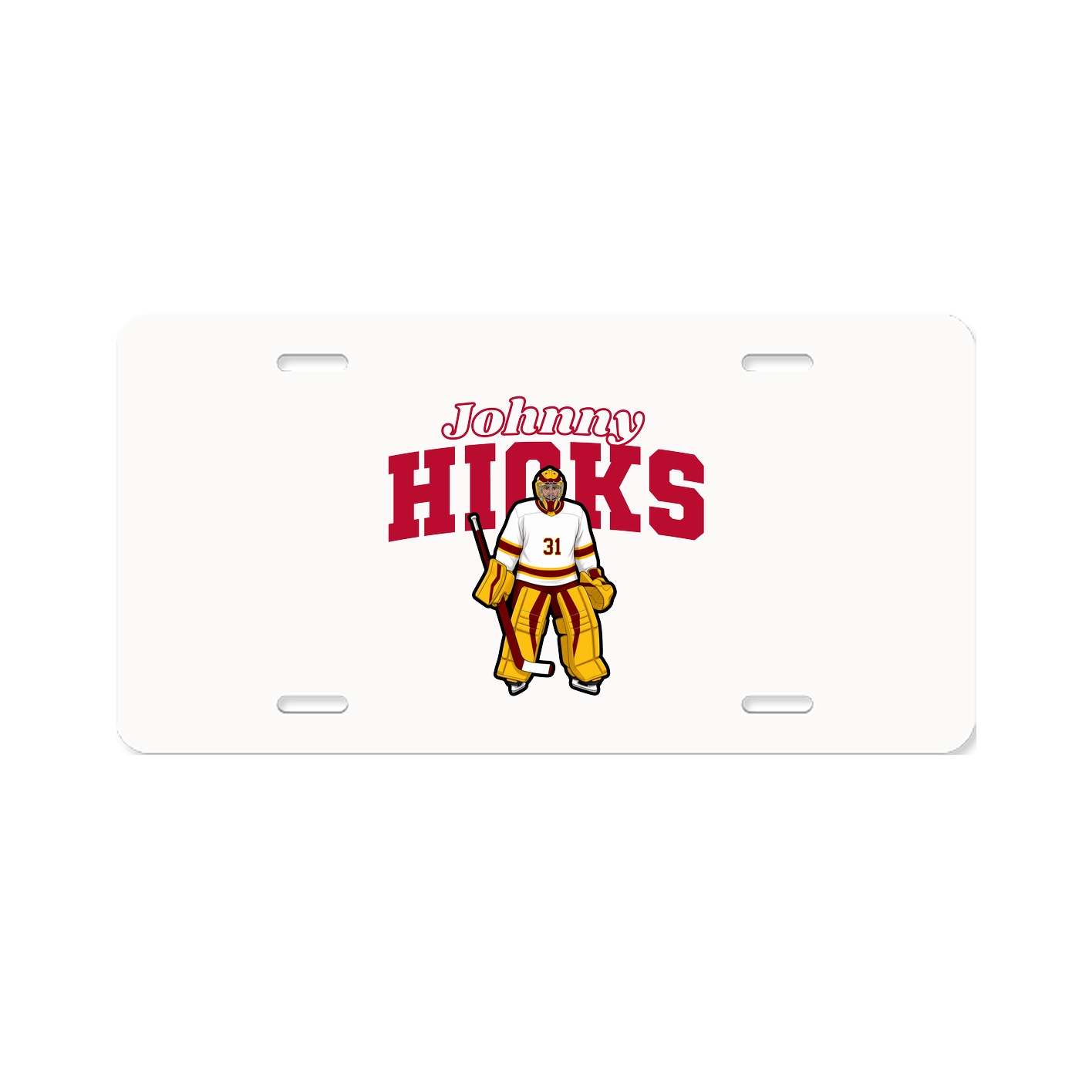 License Plate — Name Arch in Classic