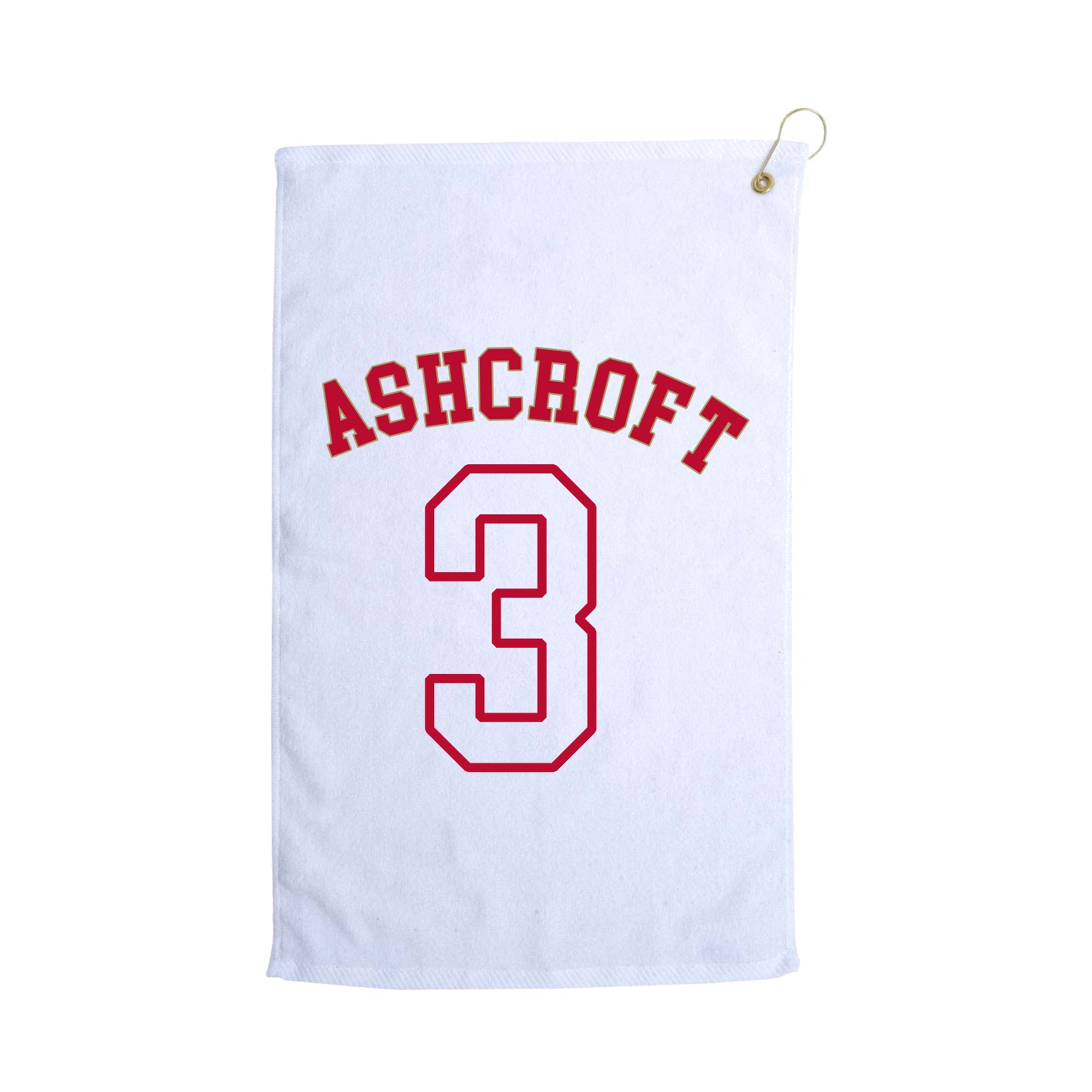 Golf Towel — Shirsey Arch in White