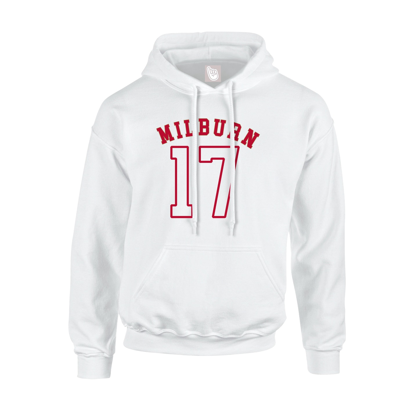 Youth Hoodie — Shirsey Arch in White
