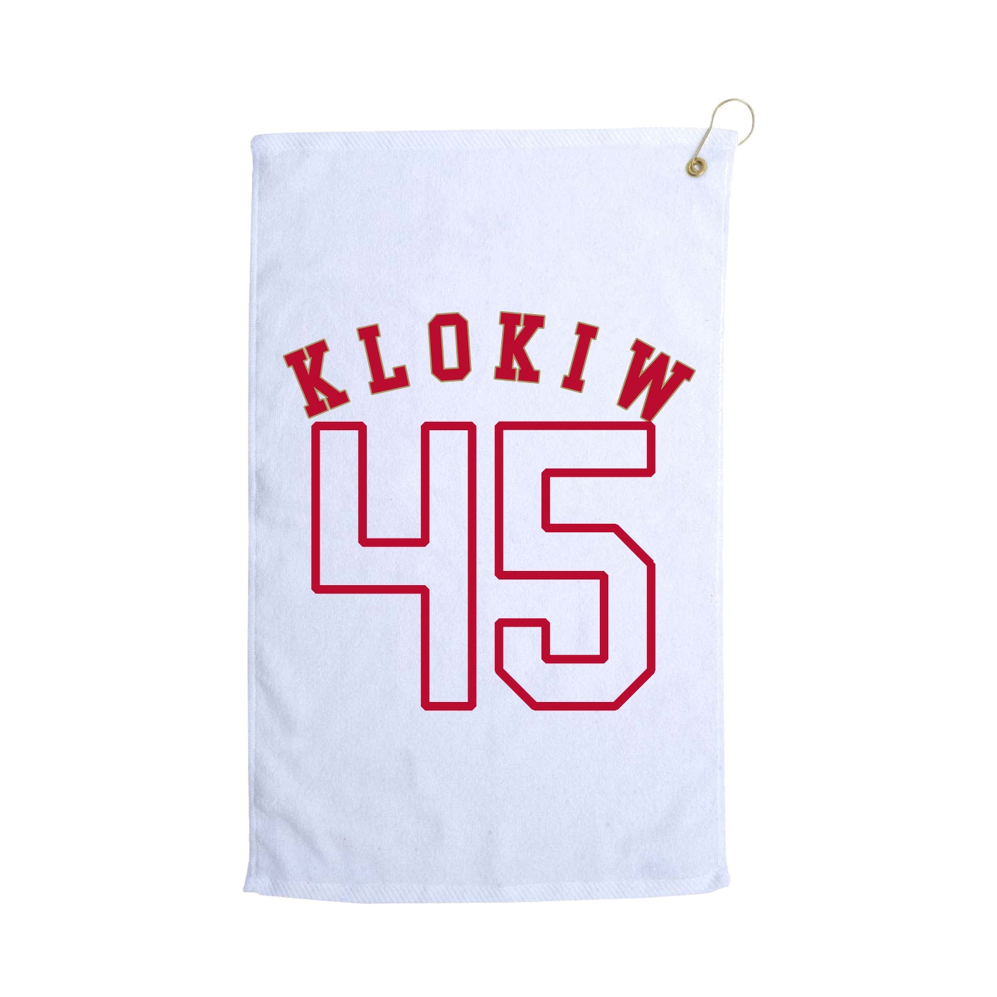 Golf Towel — Shirsey Arch in White