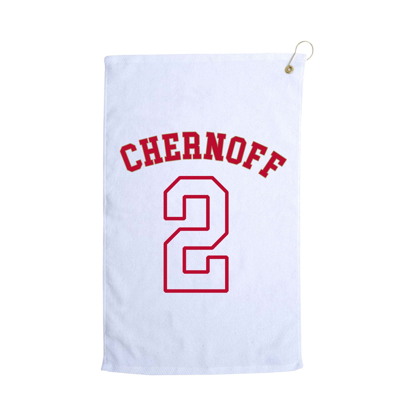 Golf Towel — Shirsey Arch in White