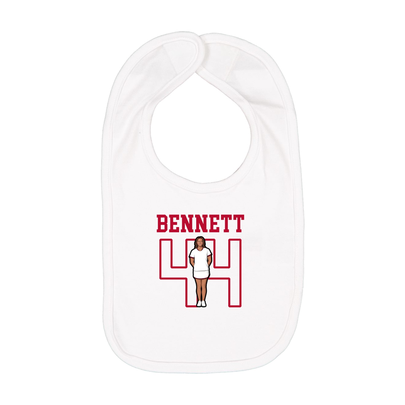 Infant Bib — Shirsey in White