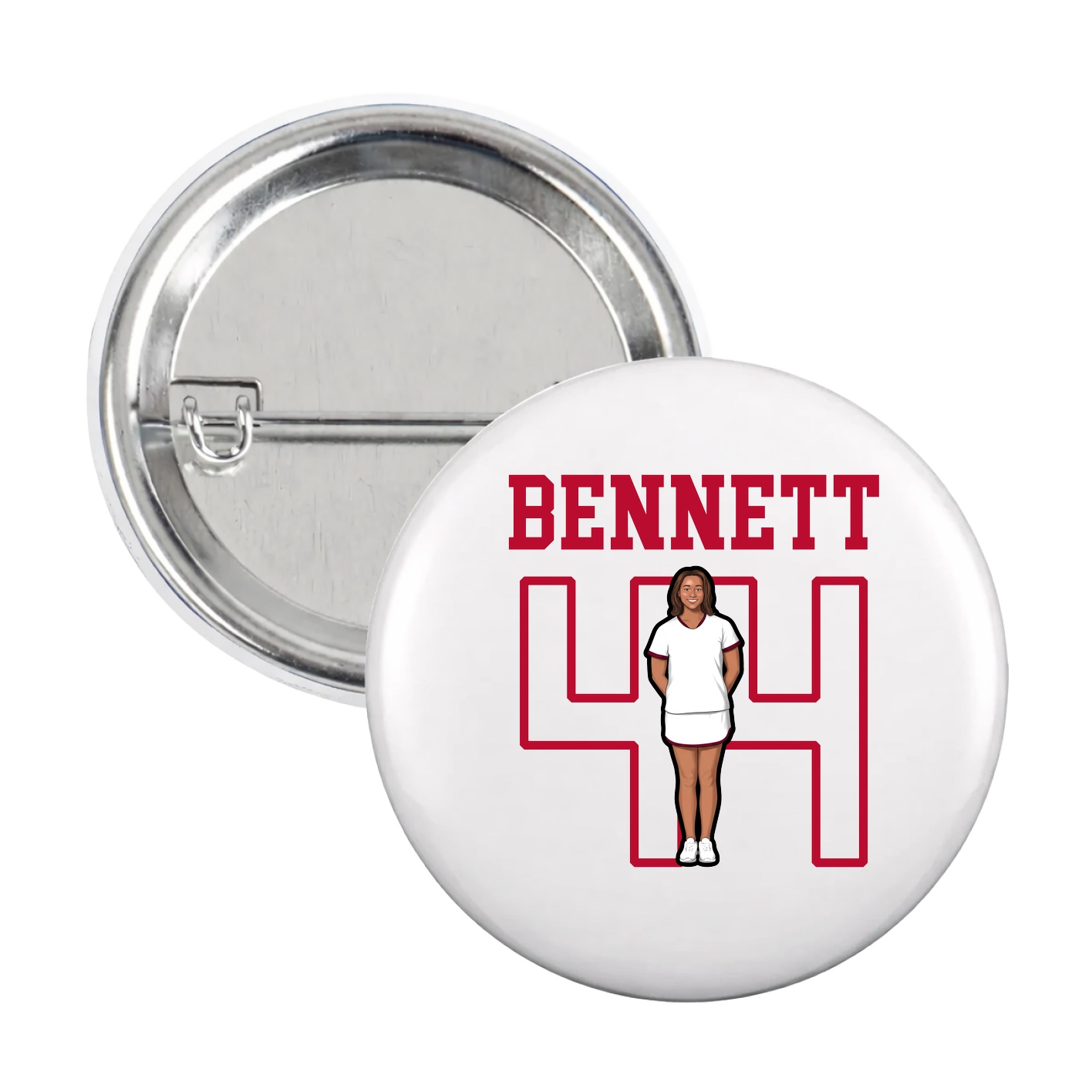 Game Day Button — Shirsey in White