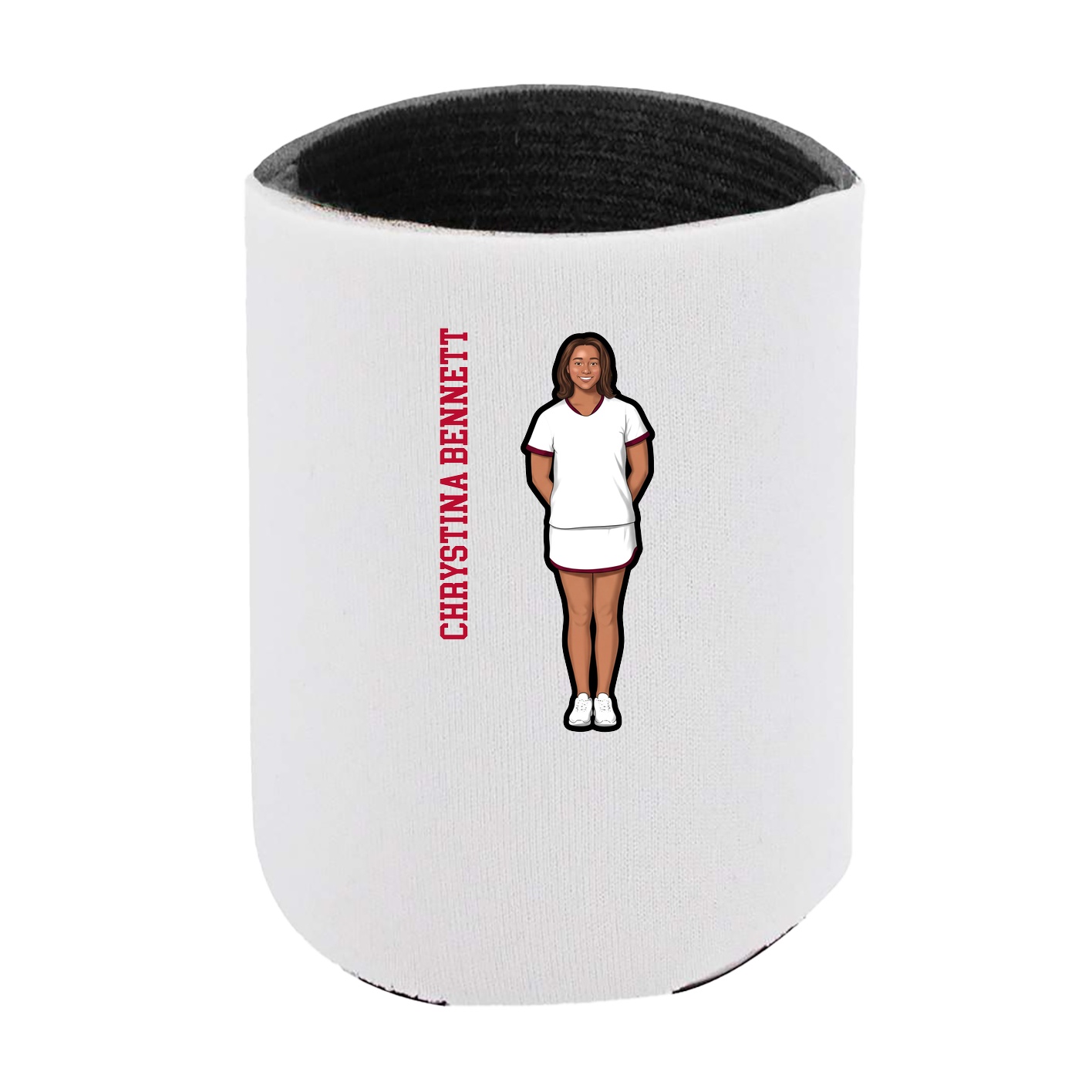 Can Holder — Name Vertical in White