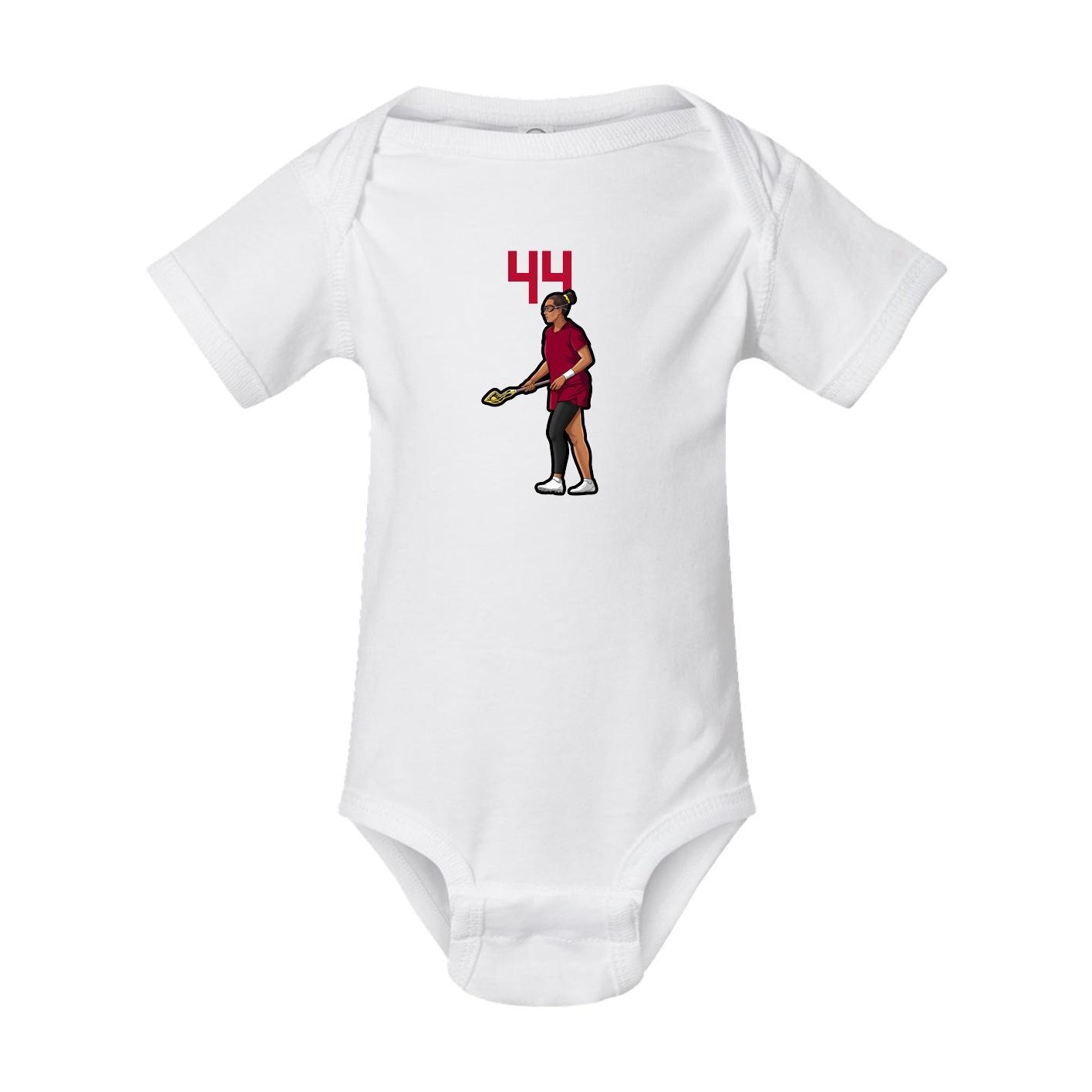 Baby Onesie — Number Top in White