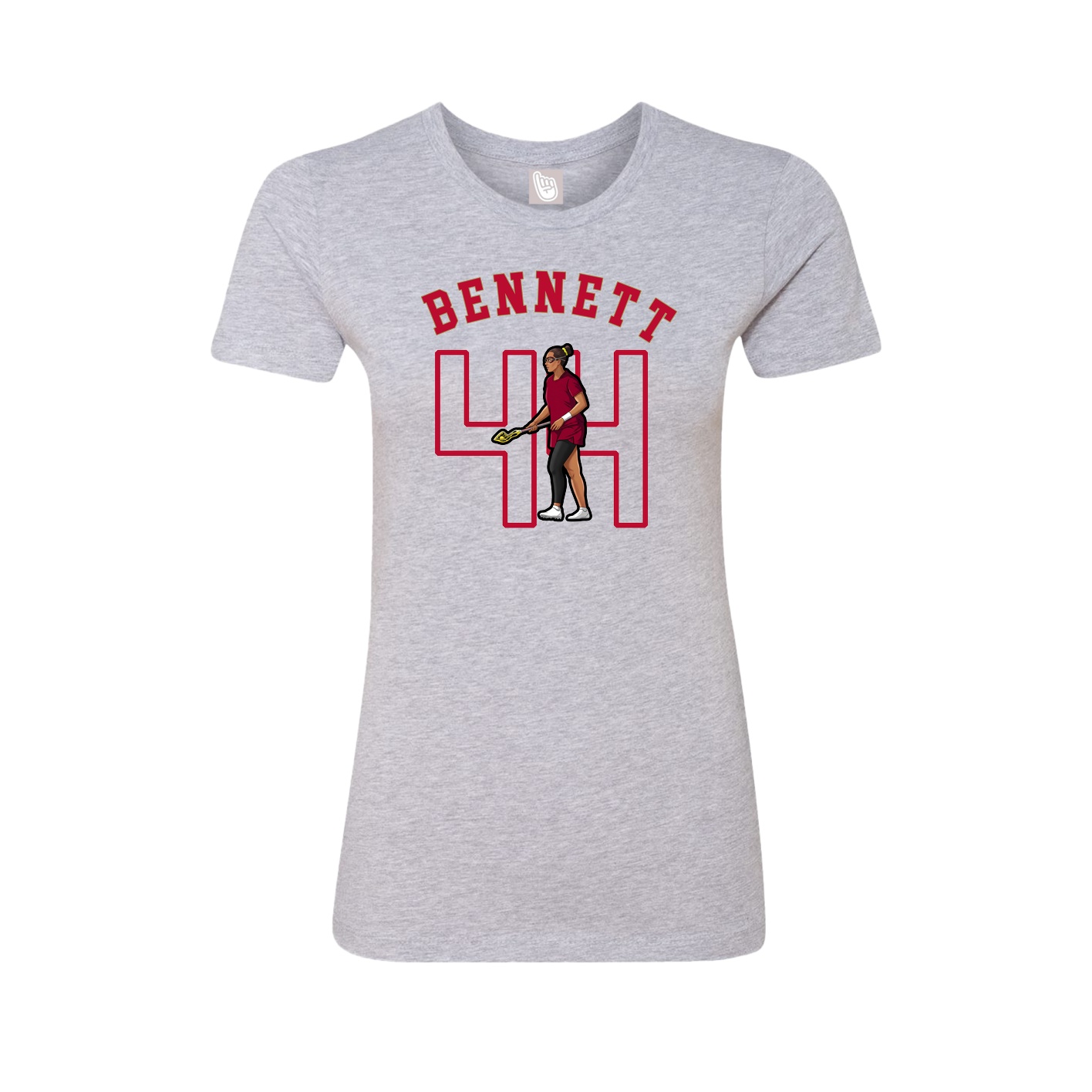 Fitted Women's Tee — Shirsey Arch in Grey