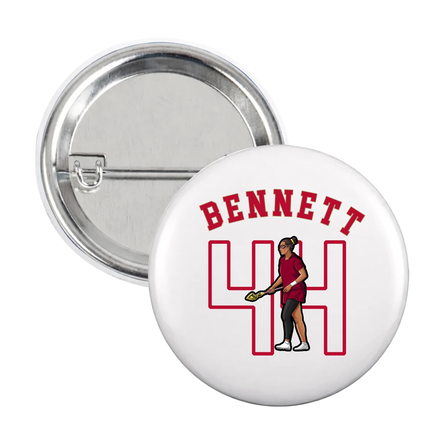 Game Day Button — Shirsey Arch in White