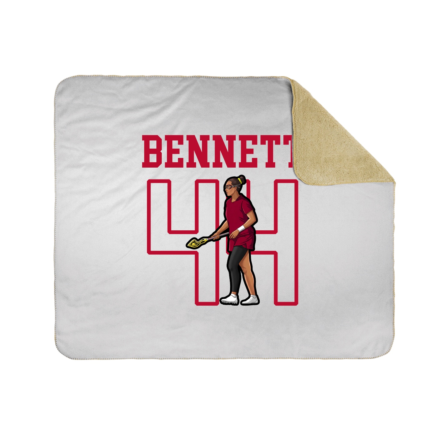 Throw Blanket — Shirsey in White