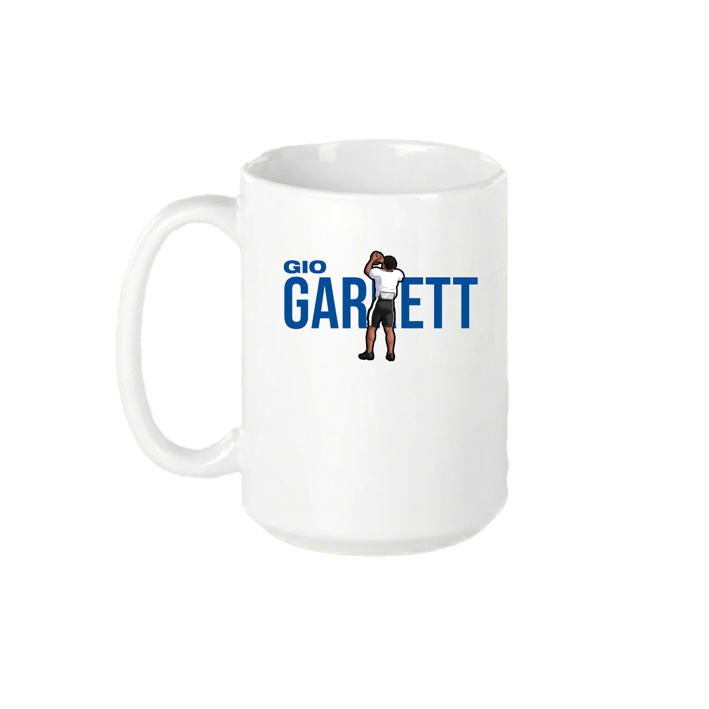 15oz Coffee Mug — Player Name in White