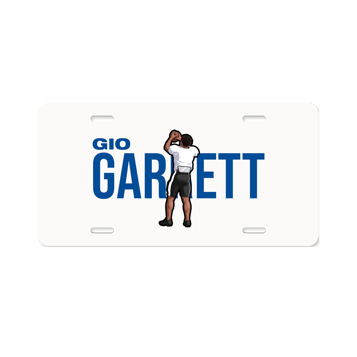 License Plate — Player Name in Classic