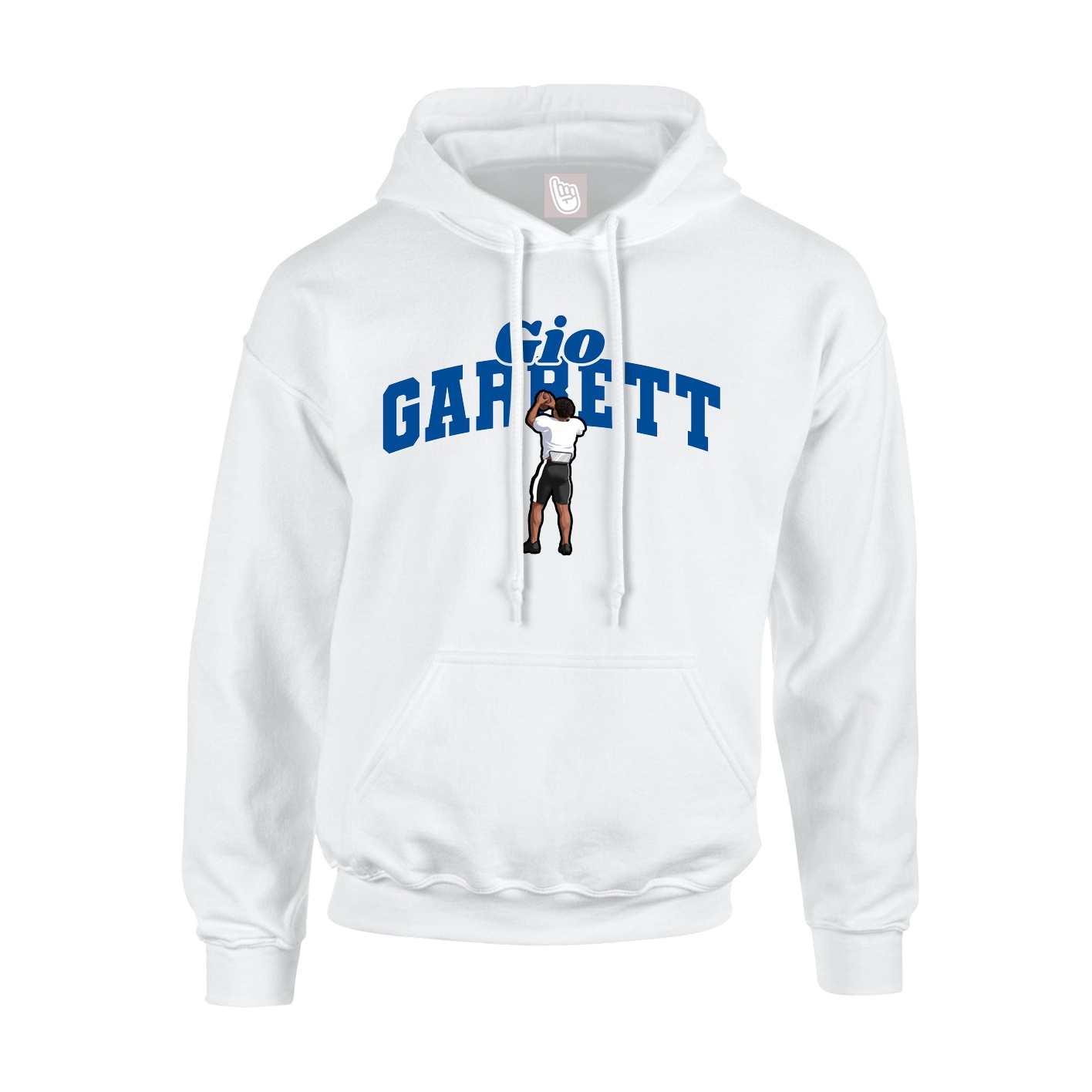 Hoodie — Signature Arch in White