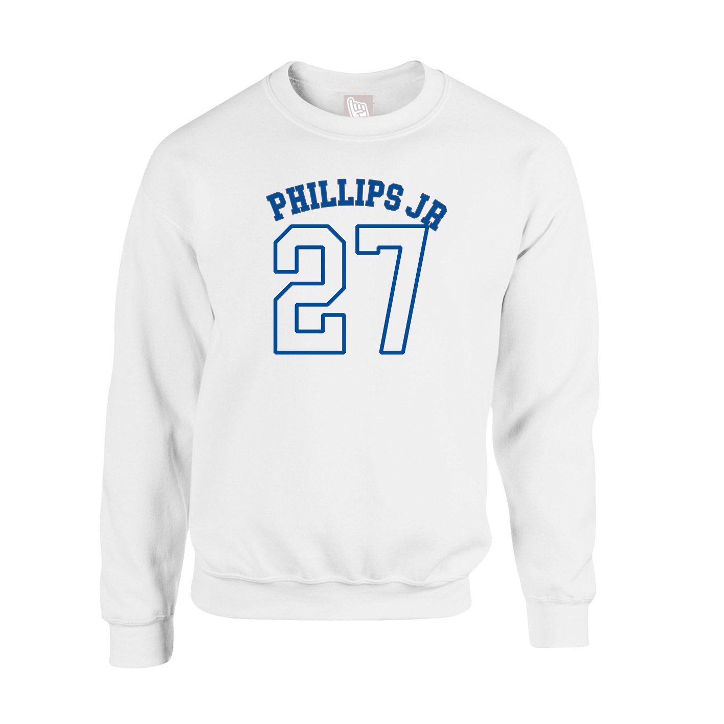 Fleece Crew — Shirsey Arch in White