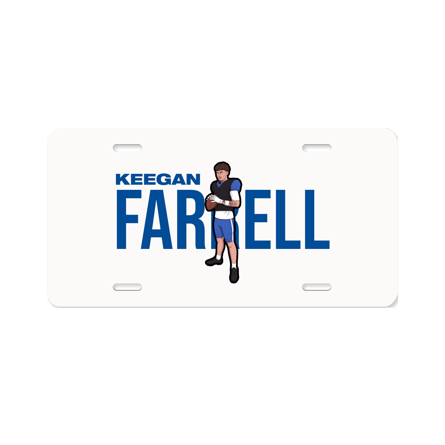 License Plate — Player Name in Classic