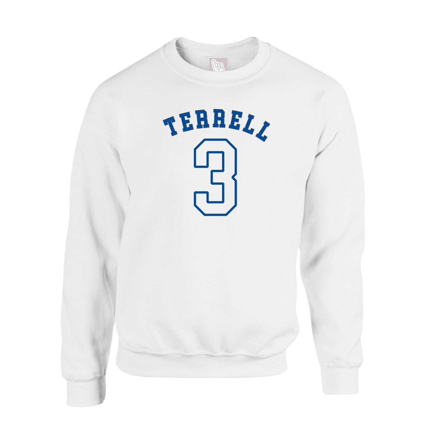 Fleece Crew — Shirsey Arch in White
