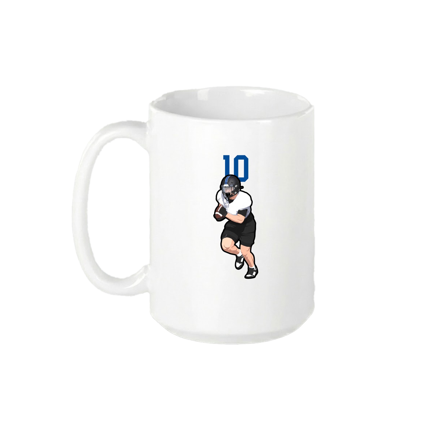 15oz Coffee Mug — Number Top in White