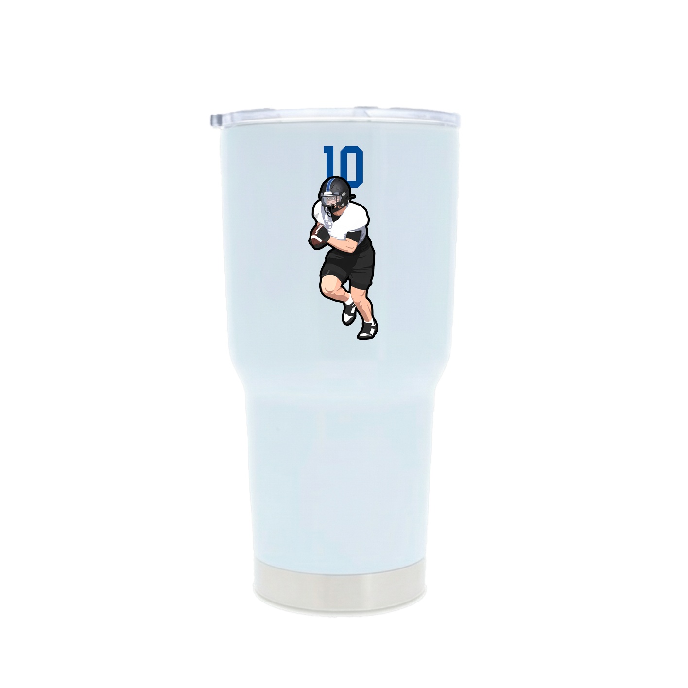 30oz Stainless Steel Tumbler — Number Top in White